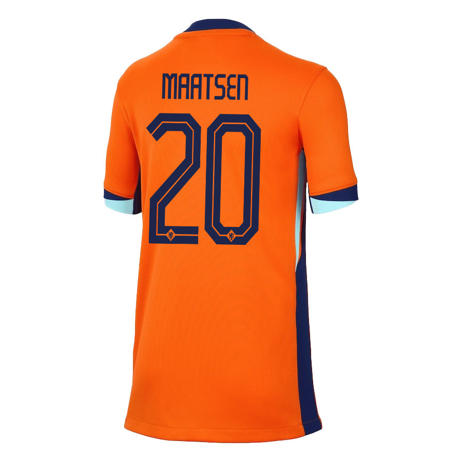Ian Maatsen 20 Netherlands National Team 2024/25 Home YOUTH Jersey - Orange