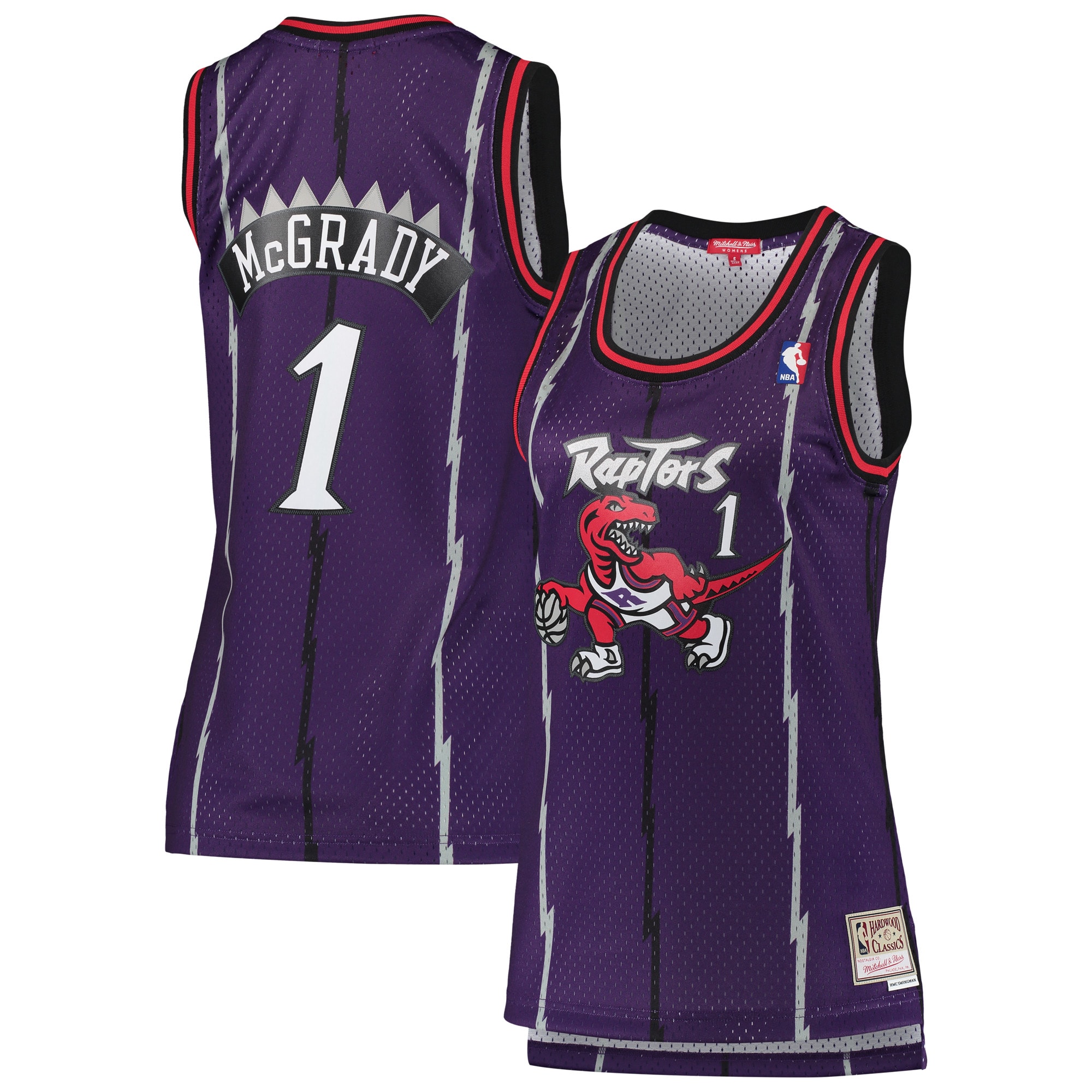 Tracy McGrady Toronto Raptors Mitchell & Ness Women's 1998\/99 Hardwood Classics Swingman Jersey - Purple