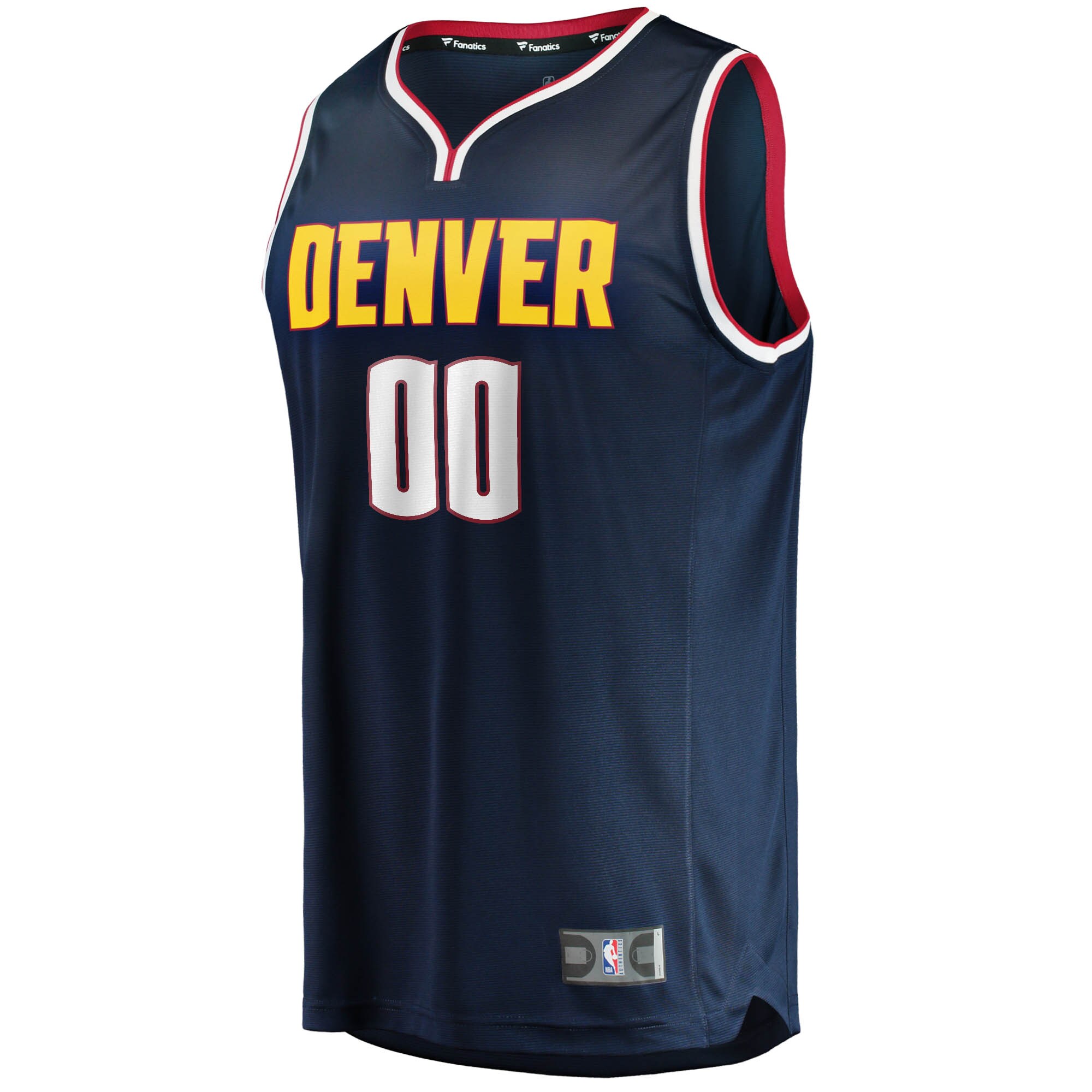 Denver Nuggets Fanatics Youth Fast Break Custom Replica Jersey Navy - Icon Edition