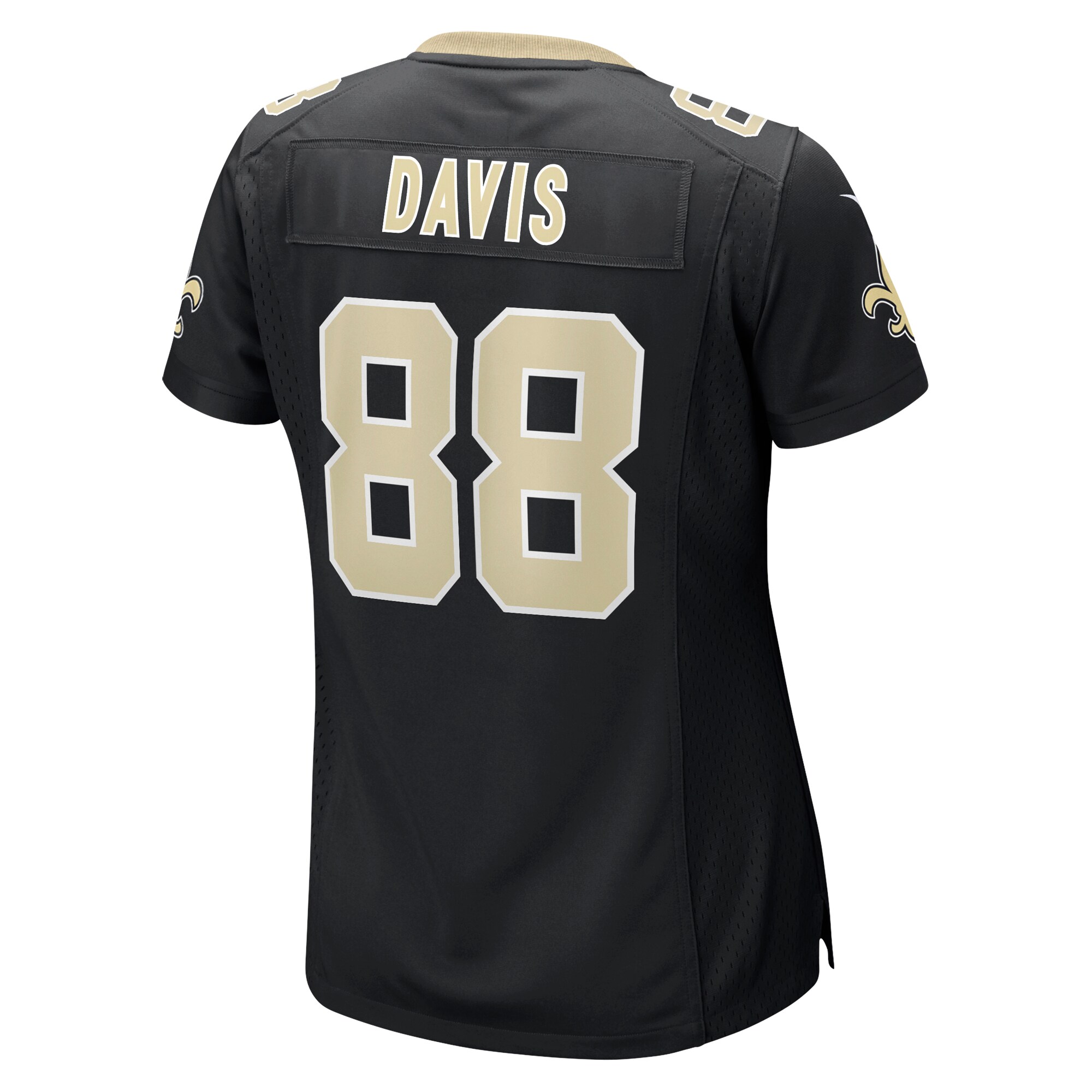 Shaquan Davis New Orleans Saints  Women's  Game Jersey - Black
