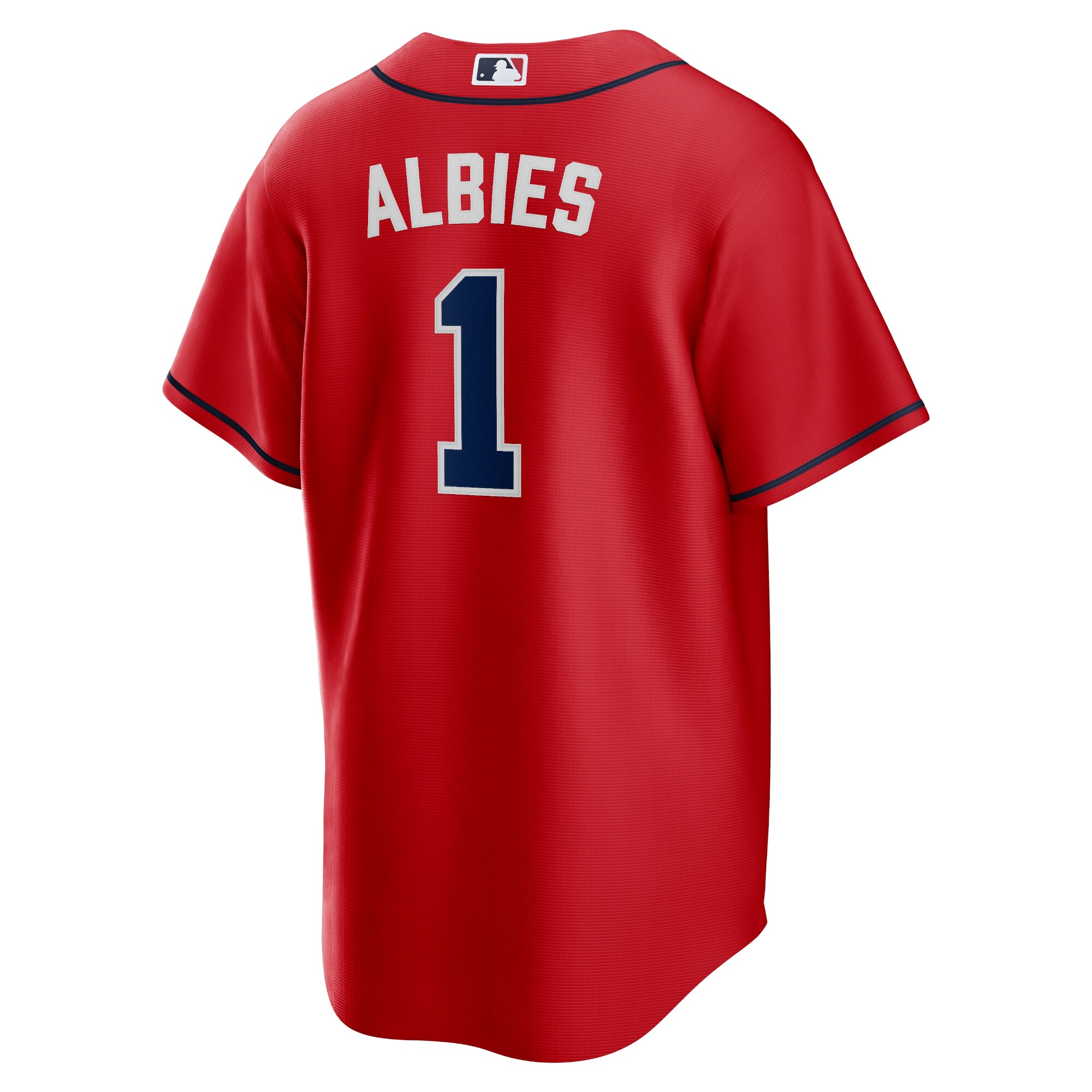 Ozzie Albies Atlanta Braves  Alternate Replica Player Name Jersey - Red