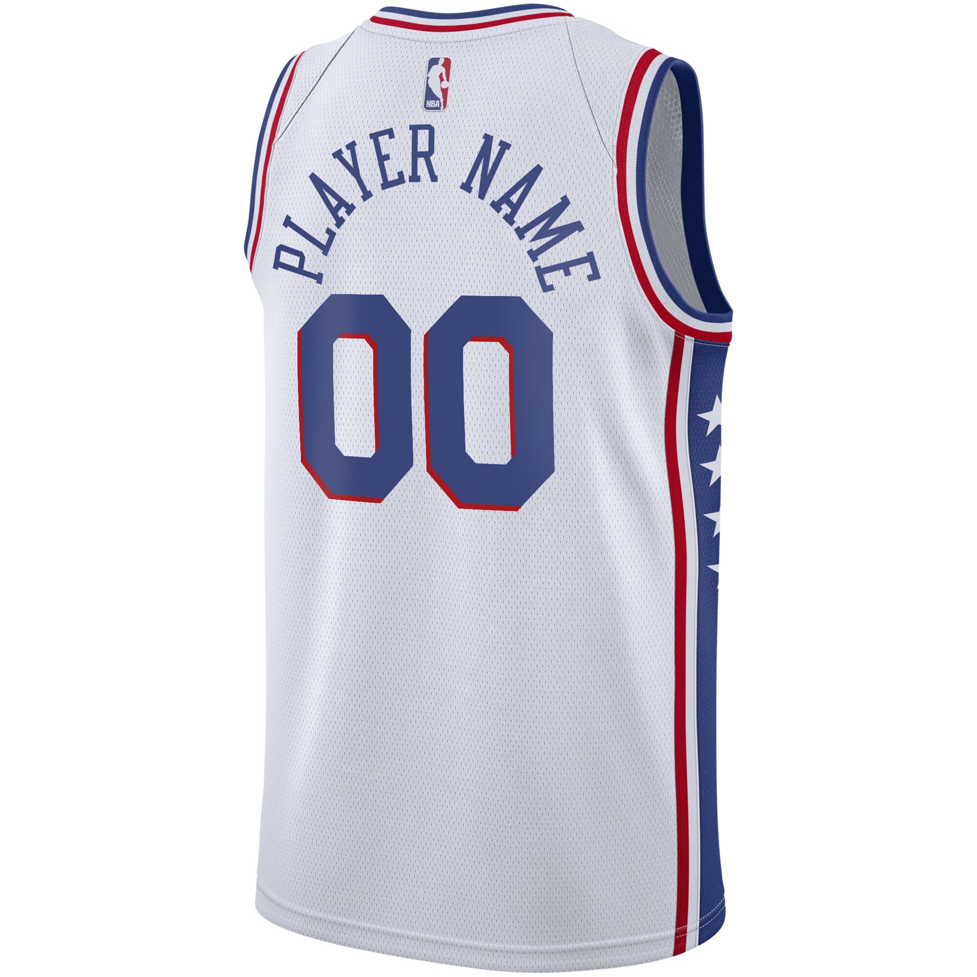 Philadelphia 76ers  2020\/21 Swingman Custom Jersey - Association Edition - White