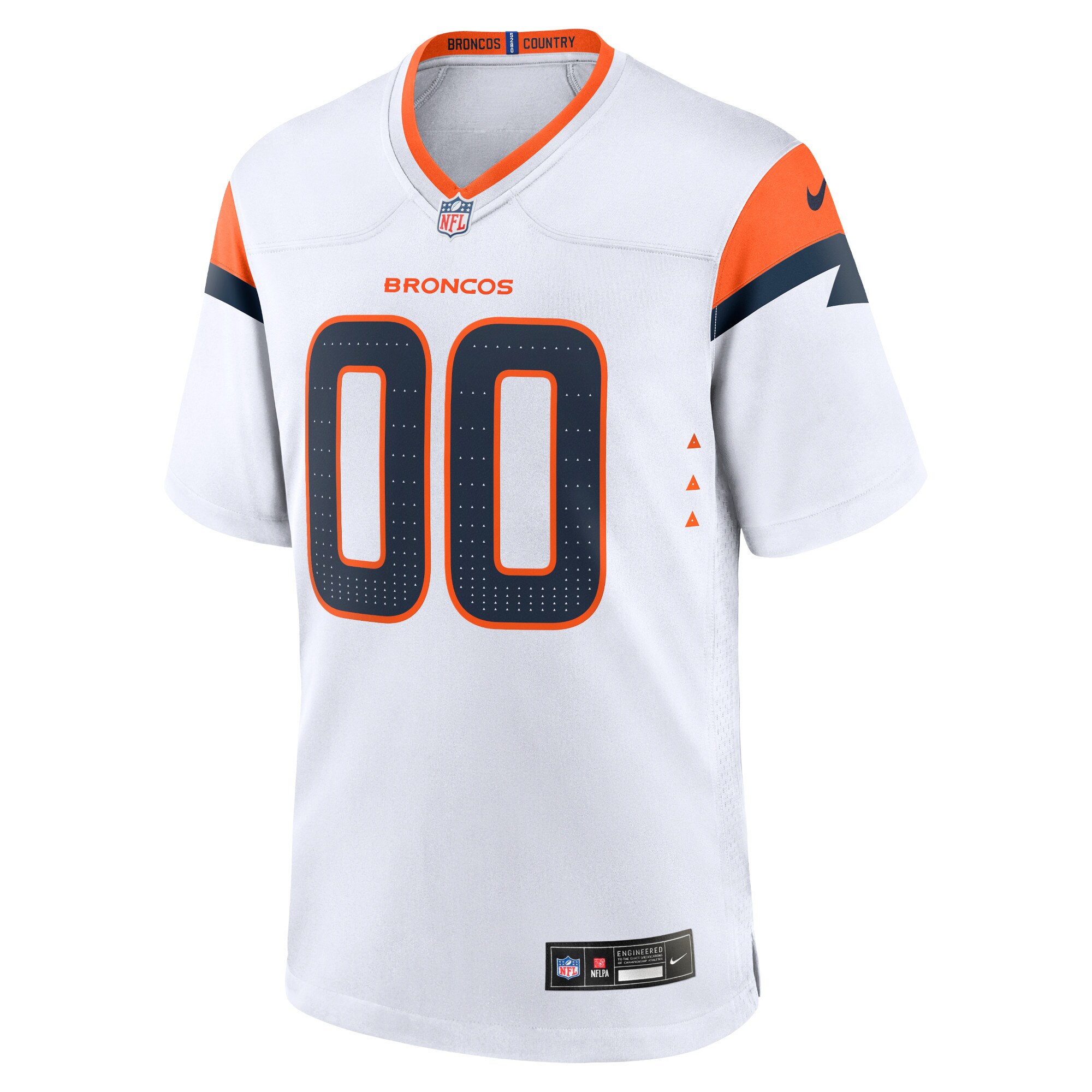 Denver Broncos  Custom Game Jersey - White