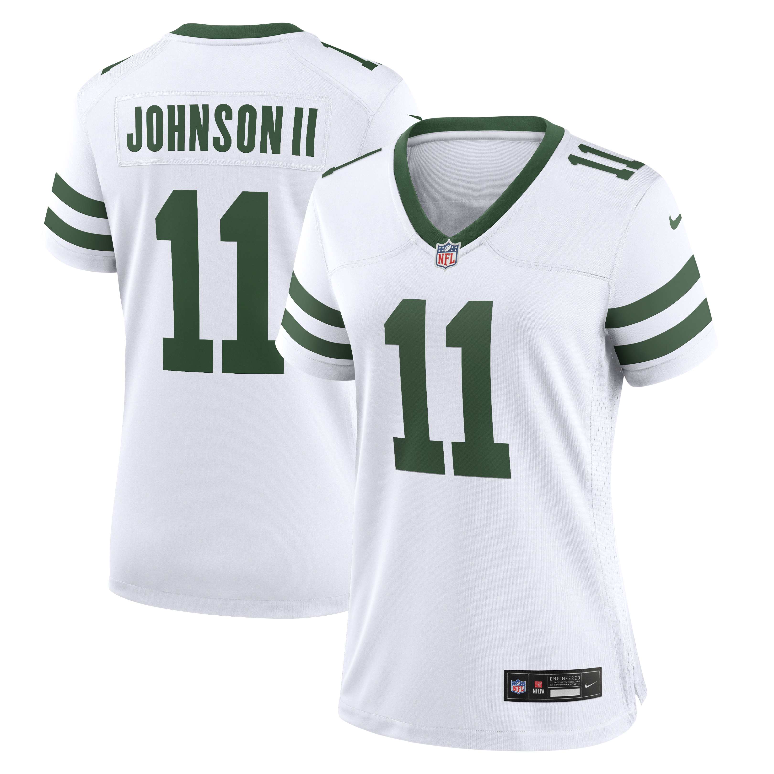 Jermaine Johnson II New York Jets  Women's Alternate Game Jersey - Spotlight White
