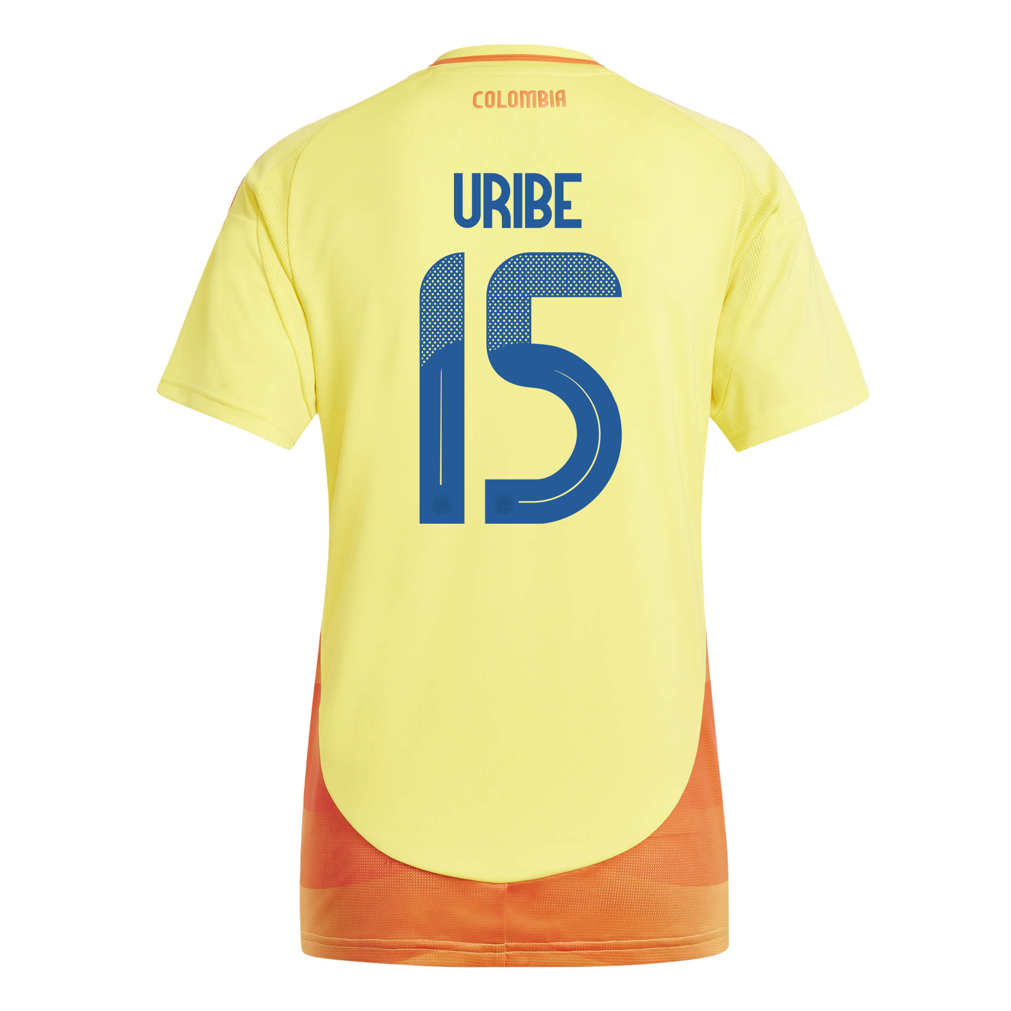 Mateus Uribe 15 Colombia National Team 2024/25 Home Women Jersey - Yellow