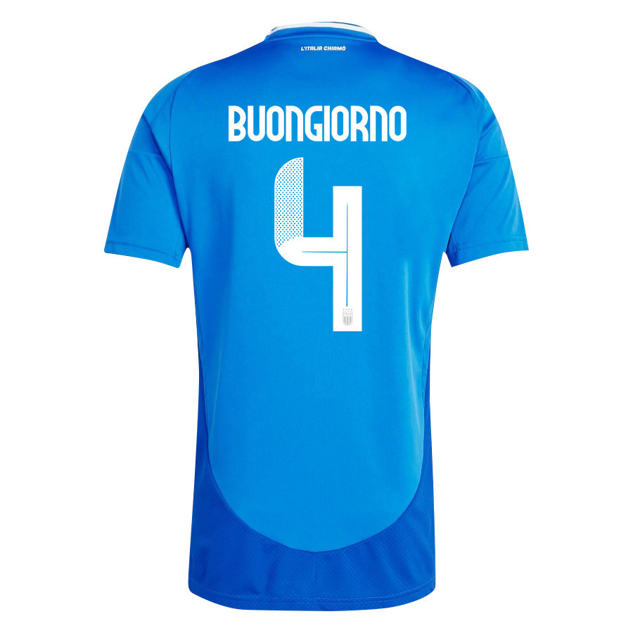 Alessandro Buongiorno 4 Italy National Team 2024/25 Home Men Jersey - Blue