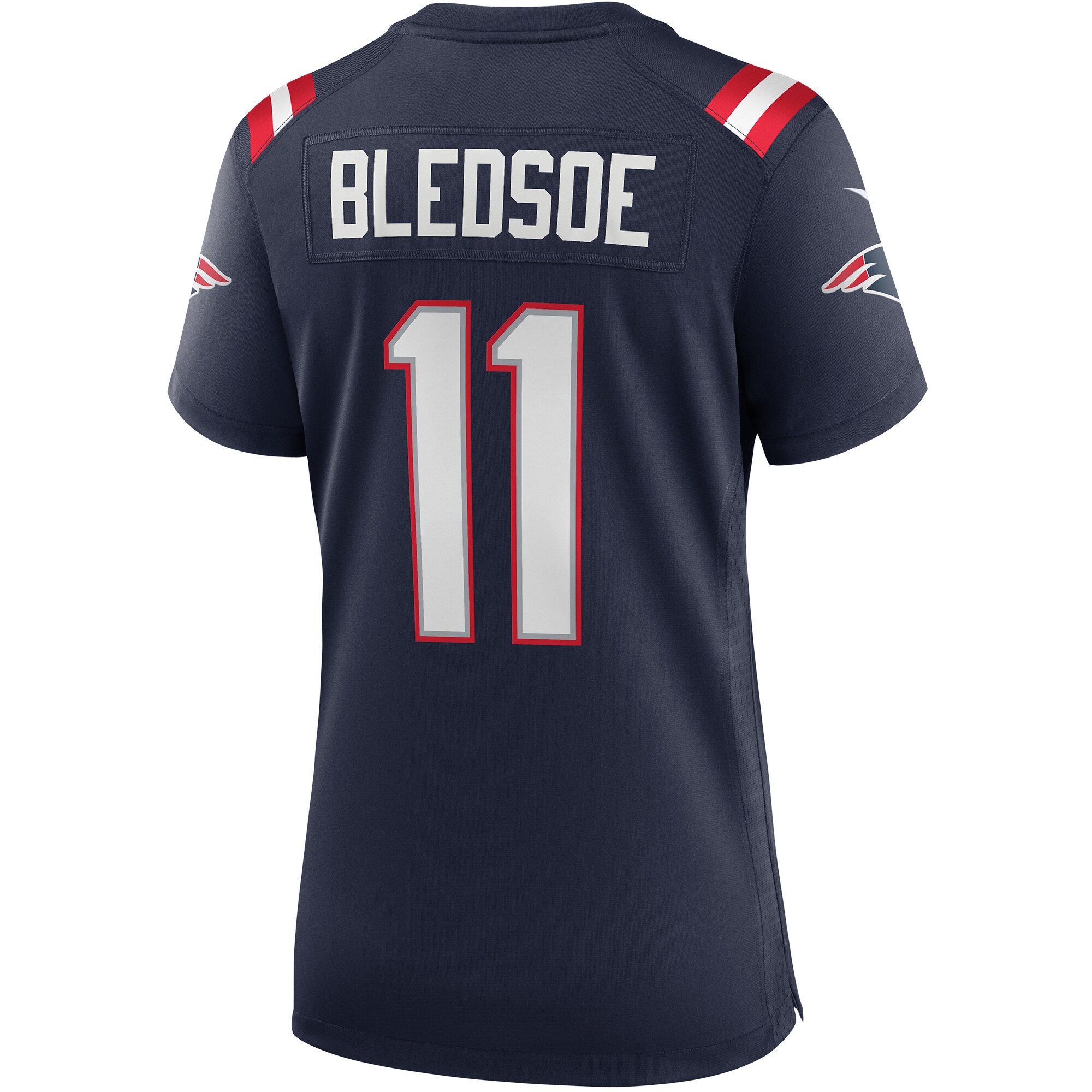Drew Bledsoe New England Patriots  Women's Game Retired Player Jersey - Navy