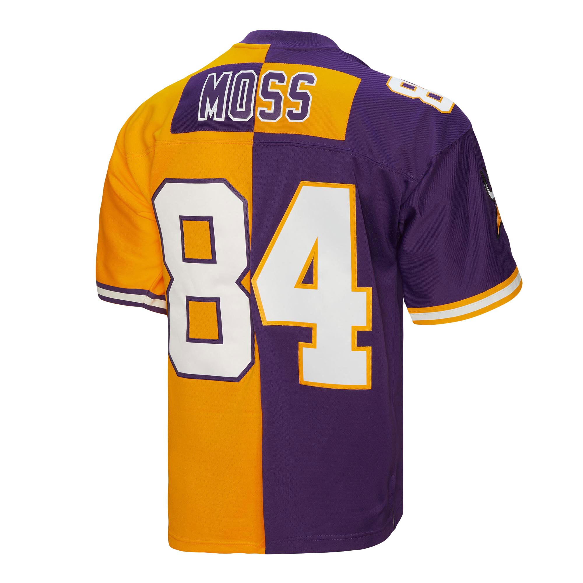 Randy Moss Minnesota Vikings Mitchell & Ness 1998 Split Legacy Replica Jersey - Purple\/Gold