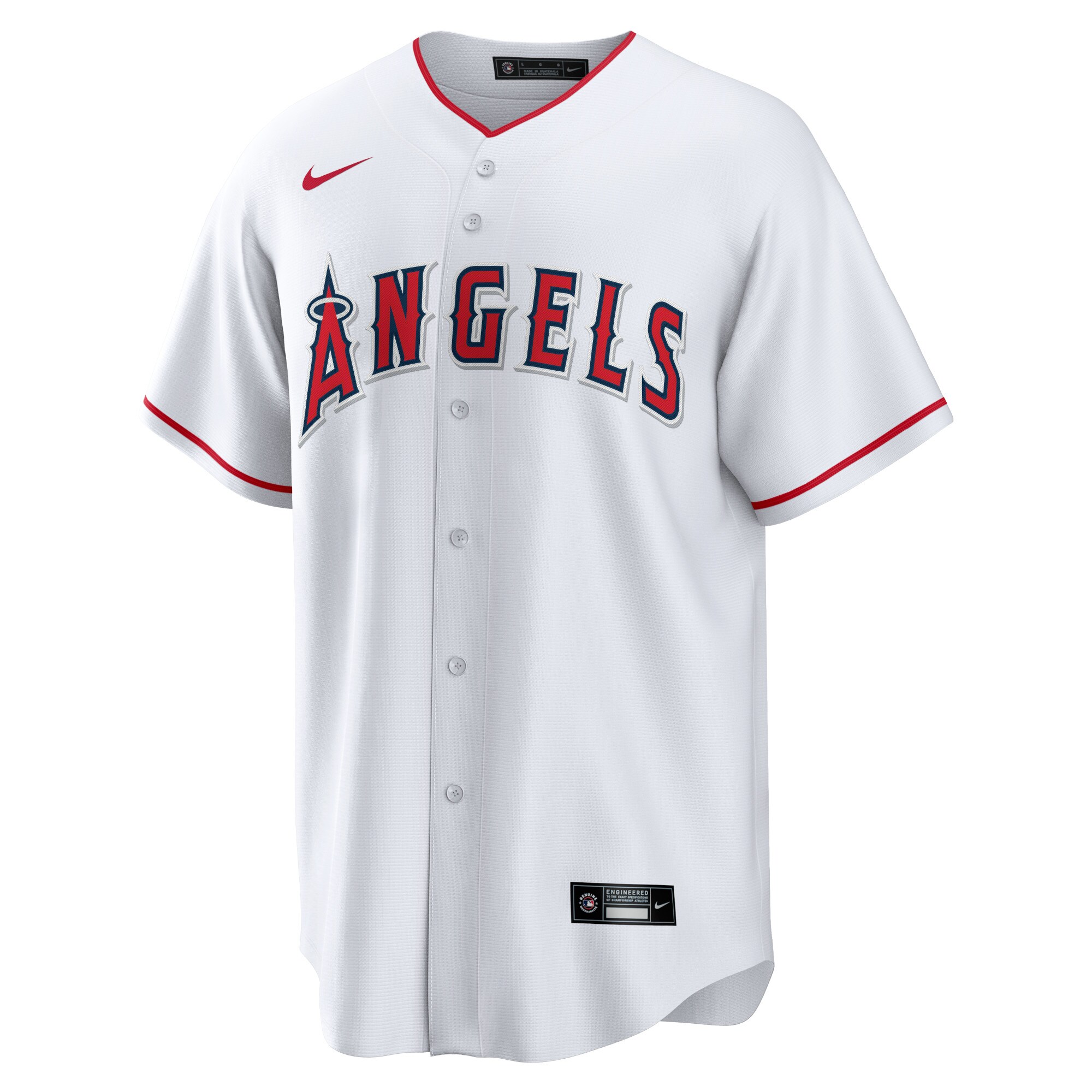 Los Angeles Angels  Home Blank Replica Jersey - White