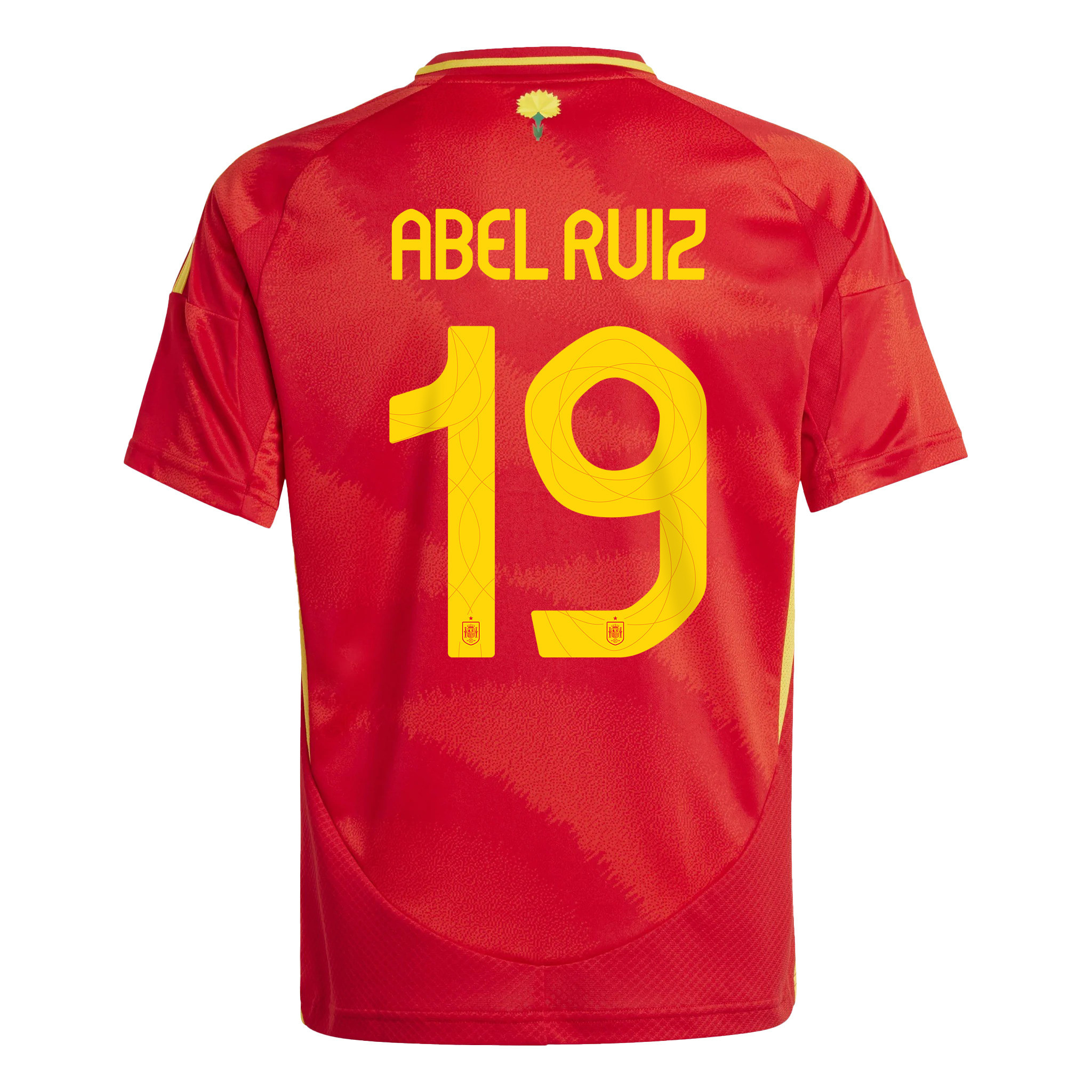 Abel Ruiz 19 Spain National Team 2024 Home YOUTH Jersey - Red