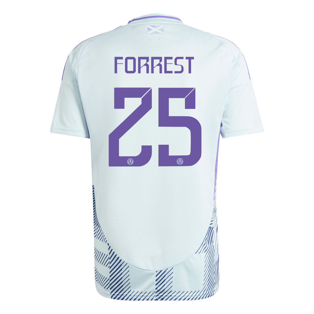 James Forrest 25 Scotland National Team 2024 Away Men Jersey - White