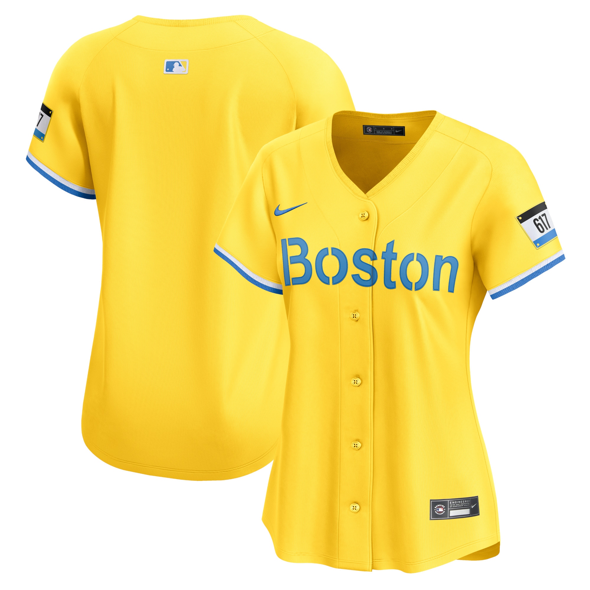 Boston Red Sox  Women's City Connect Limited Jersey - Gold