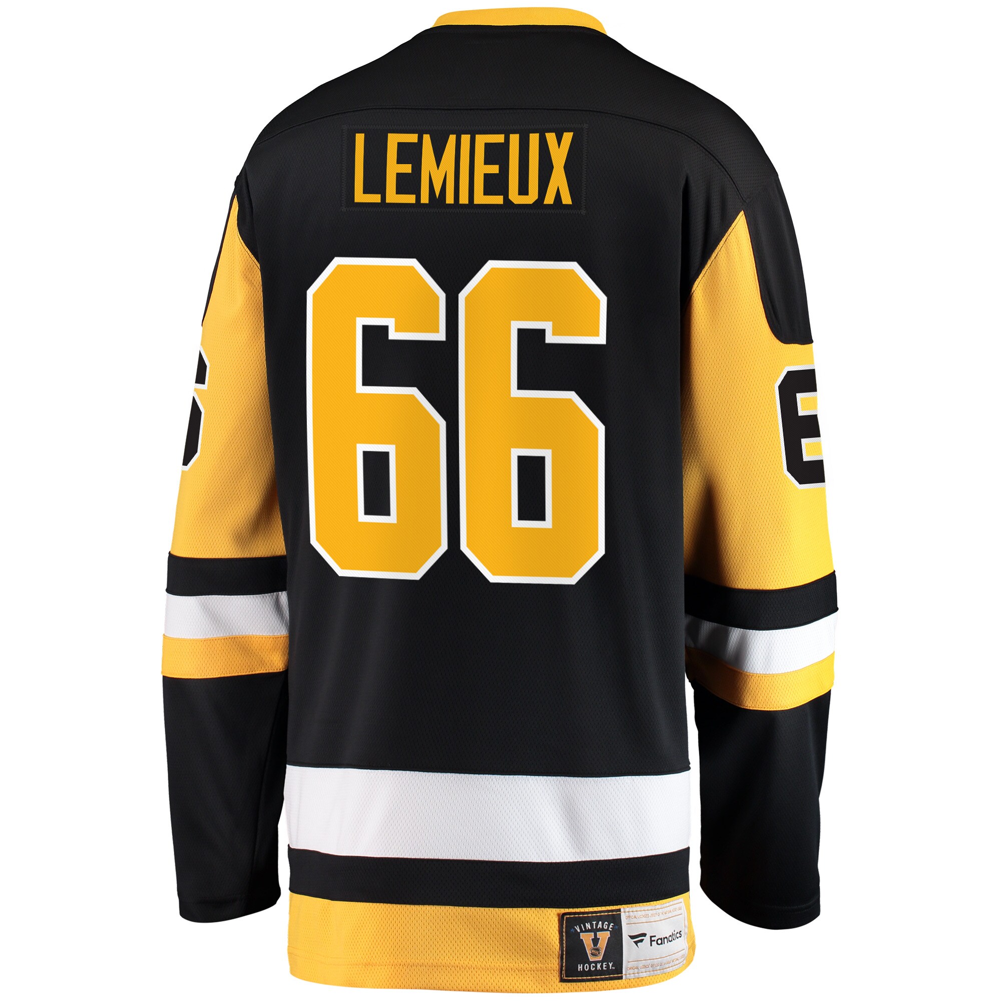 Mario Lemieux Pittsburgh Penguins Fanatics Premier Breakaway Retired Player Jersey - Black