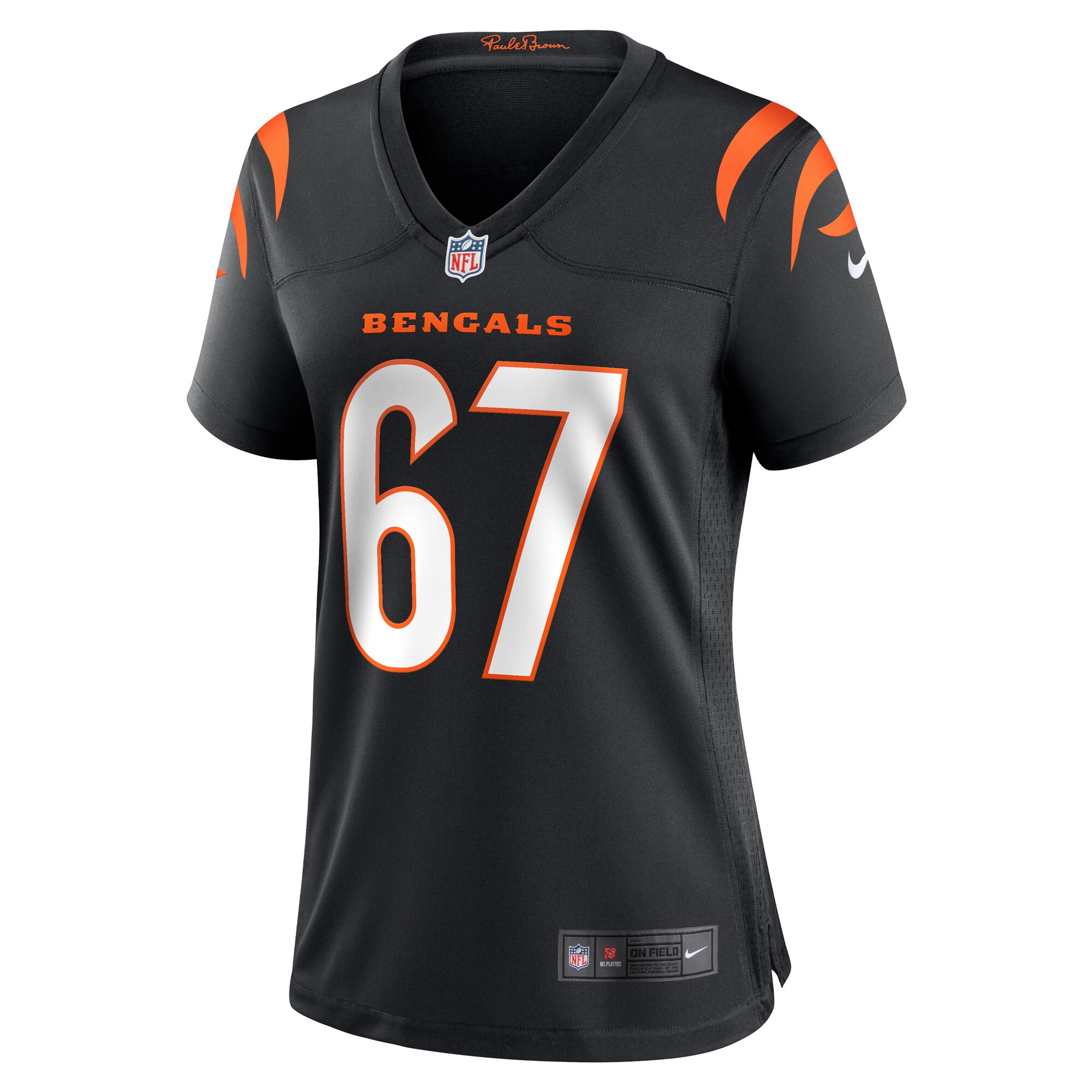 Cordell Volson Cincinnati Bengals  Women's Game Player Jersey - Black