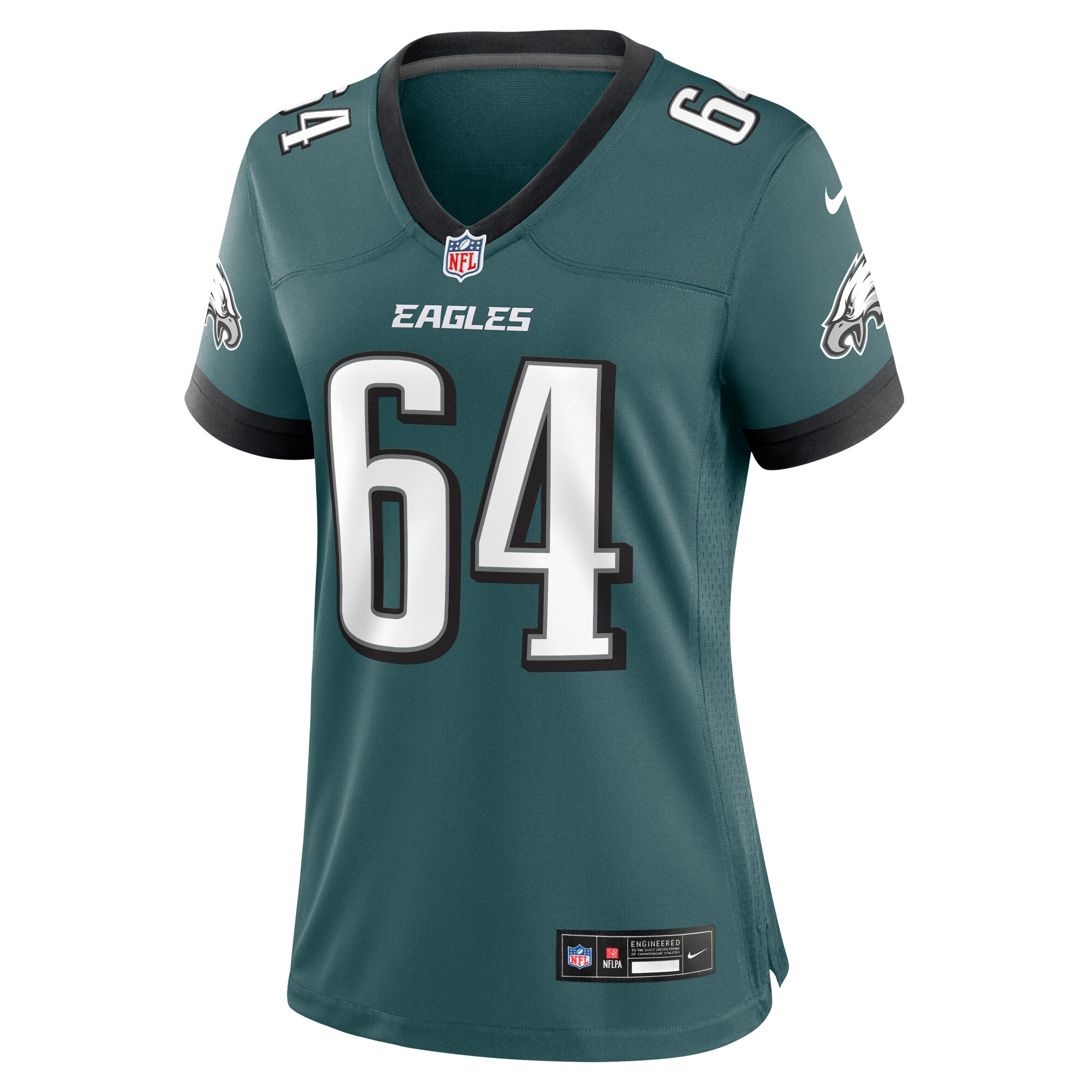 Brett Toth Philadelphia Eagles  Women's  Game Jersey - Midnight Green