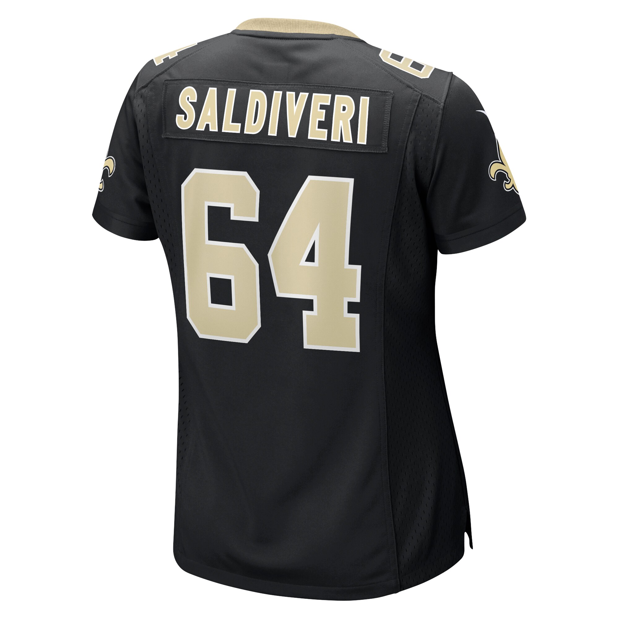 Nick Saldiveri New Orleans Saints  Women's Team Game Jersey -  Black