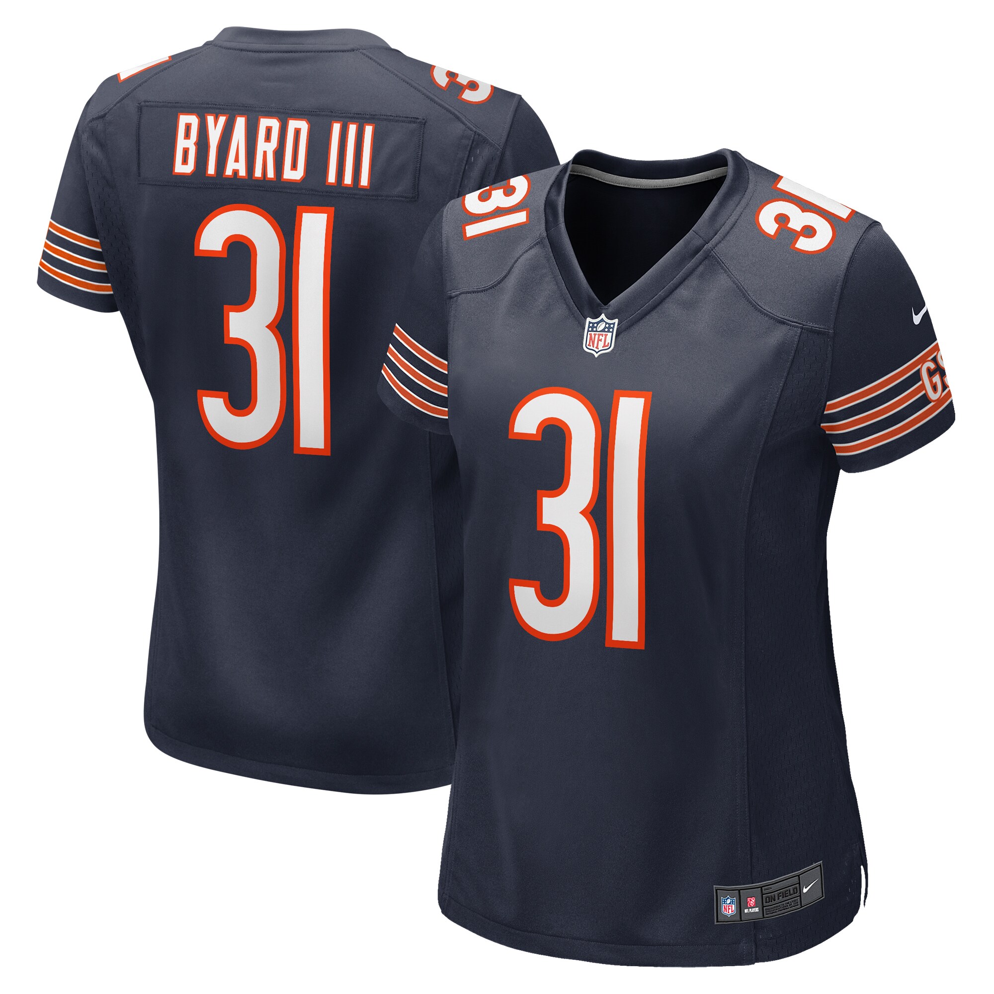 Kevin Byard III Chicago Bears  Women's  Game Jersey -  Navy