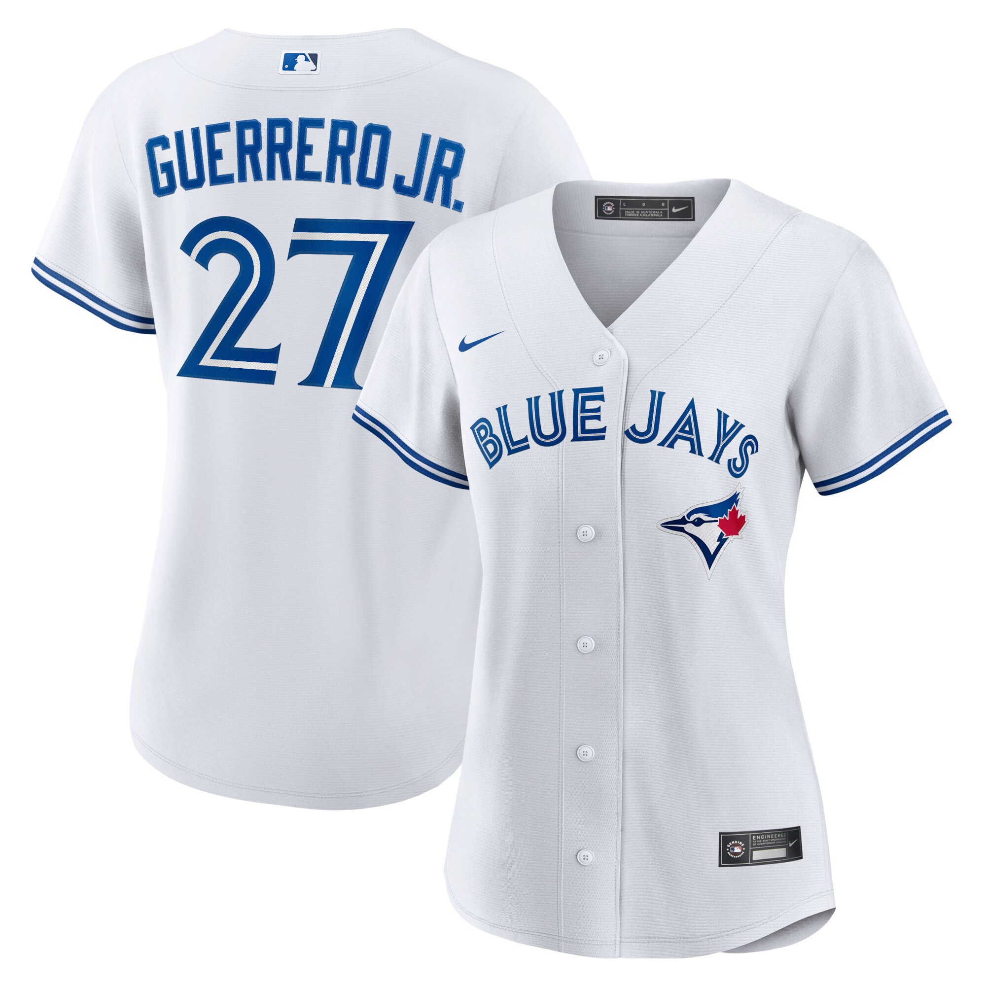 Vladimir Guerrero Jr. Toronto Blue Jays  Women's Home Replica Player Jersey - White
