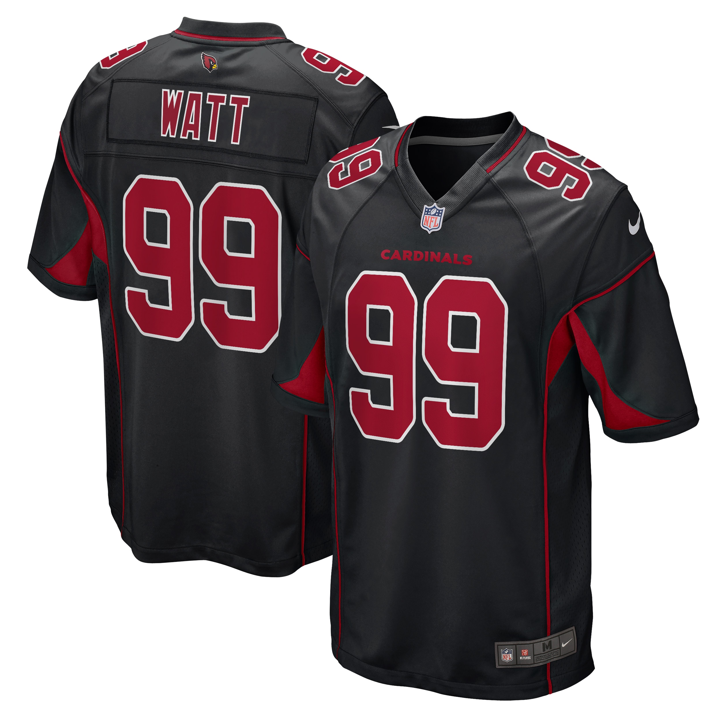 J.J. Watt Arizona Cardinals  2nd Alternate Game Jersey - Black