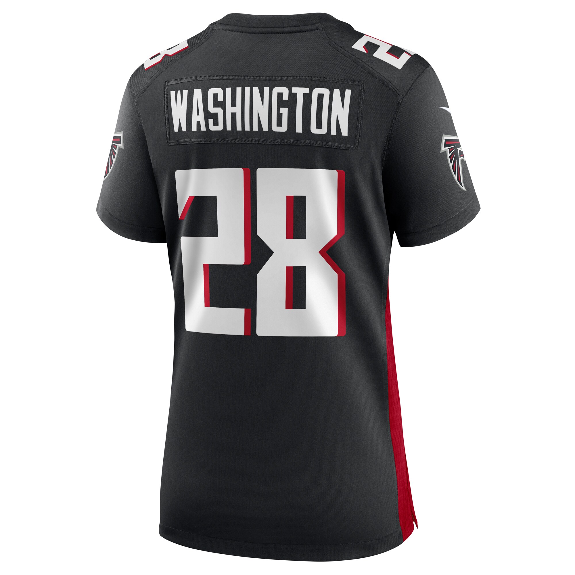 Carlos Washington Atlanta Falcons  Women's  Game Jersey -  Black