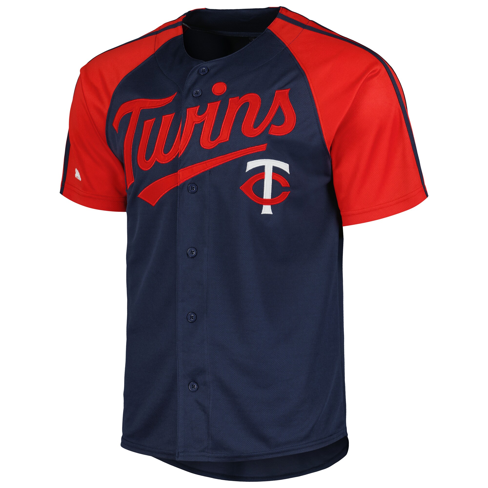 Minnesota Twins Stitches Team Raglan Jersey - Navy