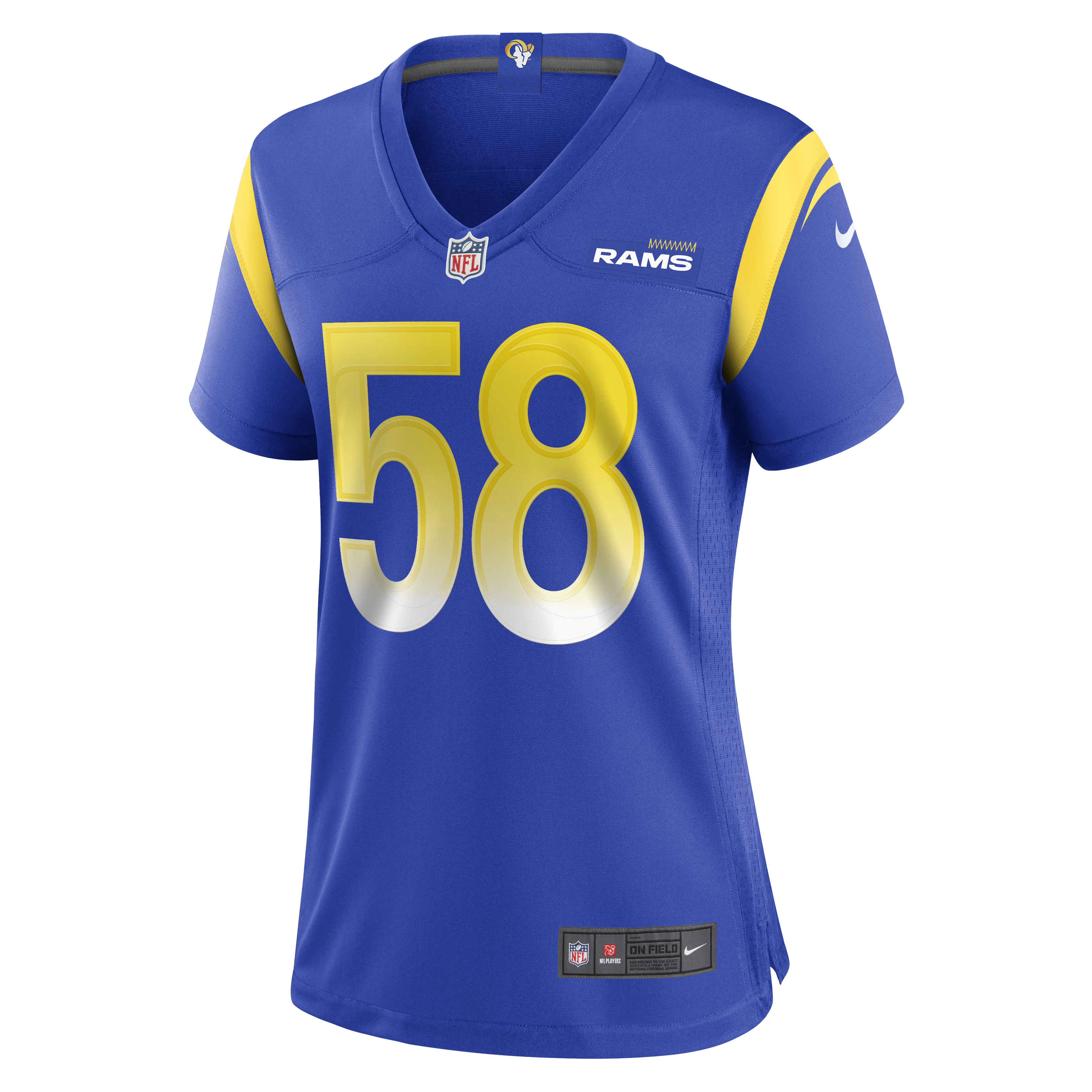 DeAndre Square Los Angeles Rams  Women's  Game Jersey - Royal