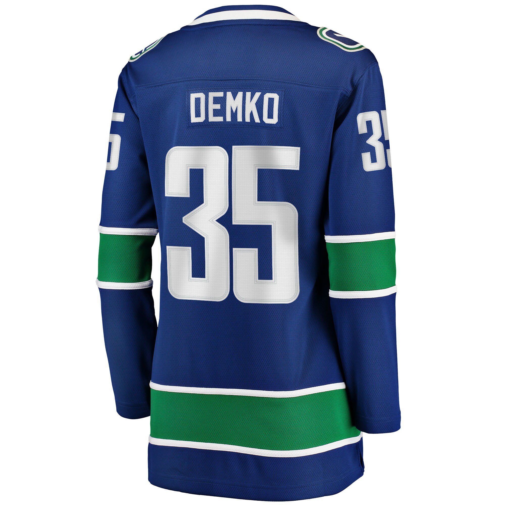 Thatcher Demko Vancouver Canucks Fanatics Women's Home Breakaway Player Jersey - Blue