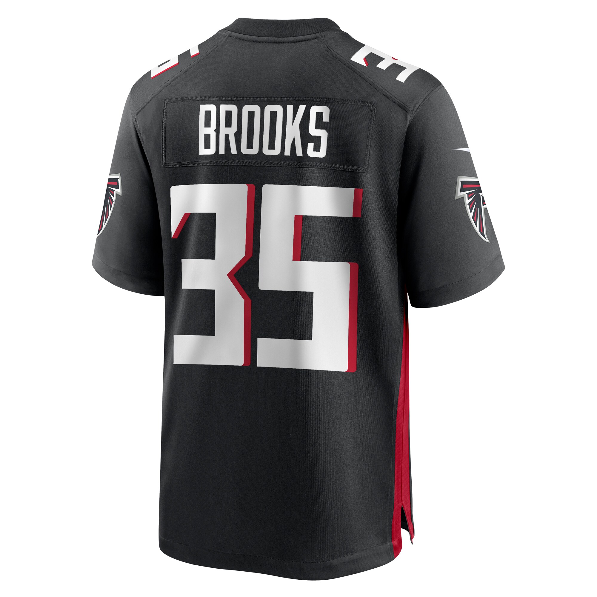 Natrone Brooks Atlanta Falcons  Team Game Jersey -  Black
