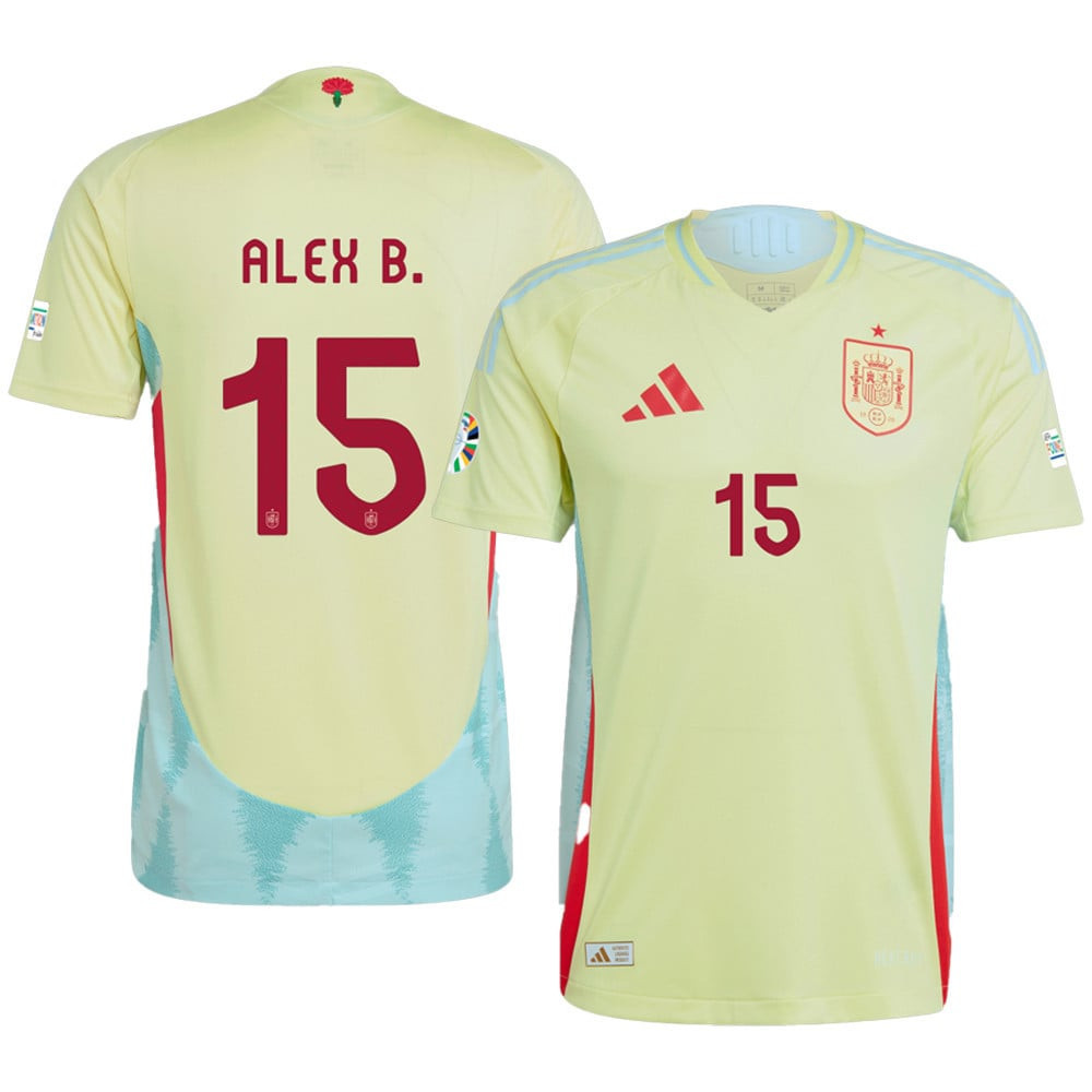 Álex Baena 15 Spain National Team 2024 Away Men Jersey - Yellow