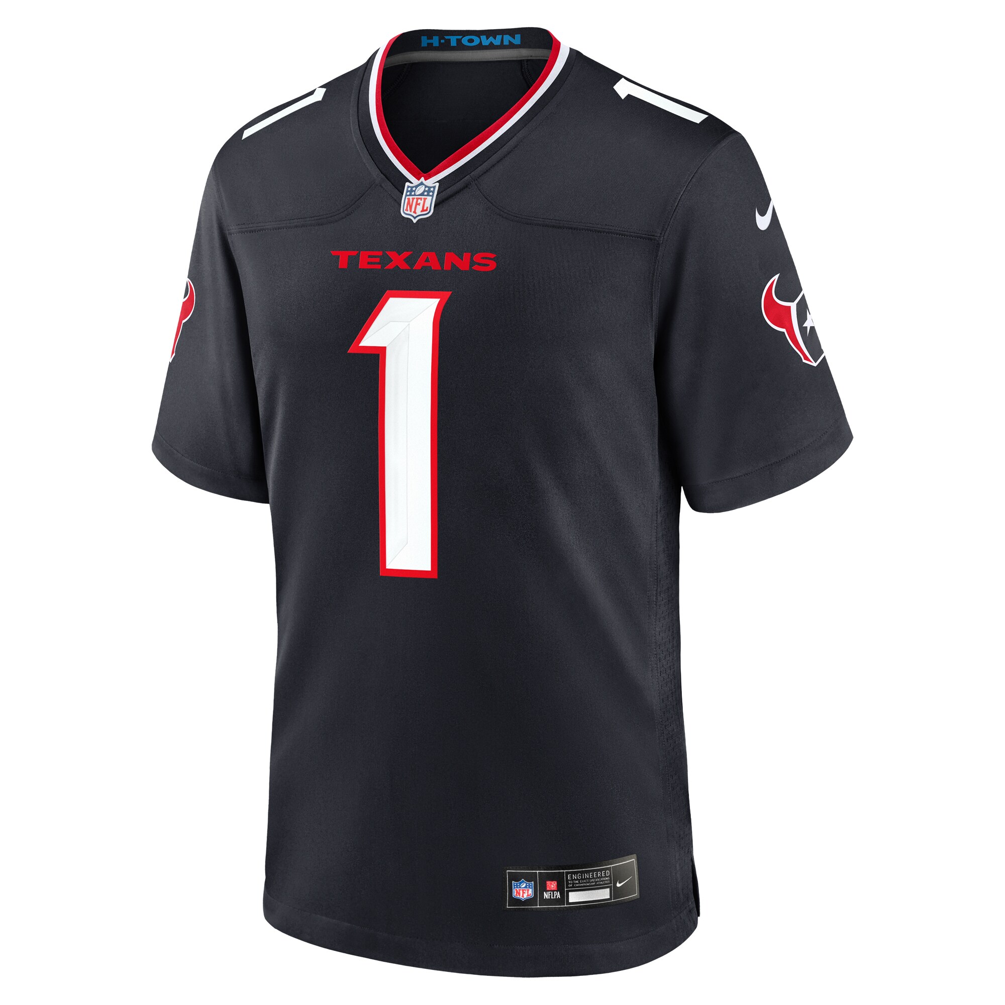 Houston Texans  #1 Dad Game Jersey - Navy