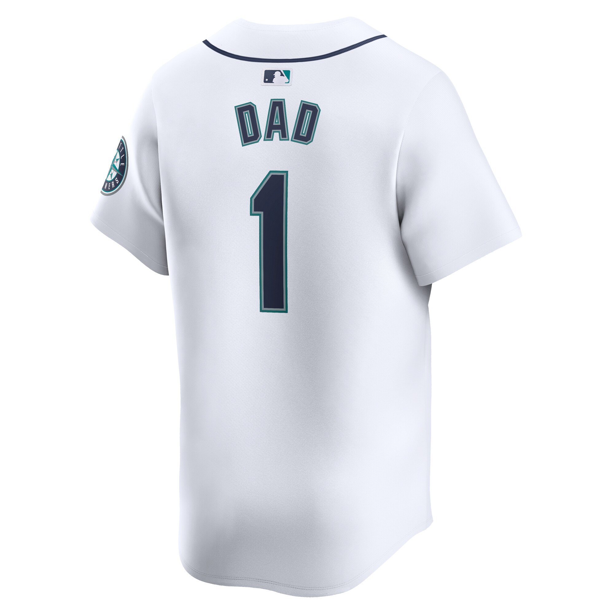 Seattle Mariners  #1 Dad Home Limited Jersey - White