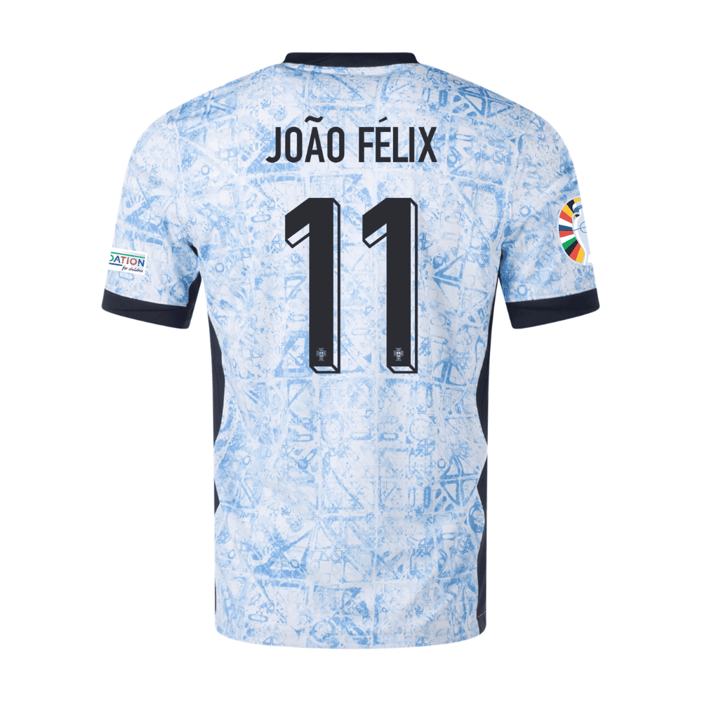 João Félix 11 Portugal National Team 2024 Away Men Jersey - Cream