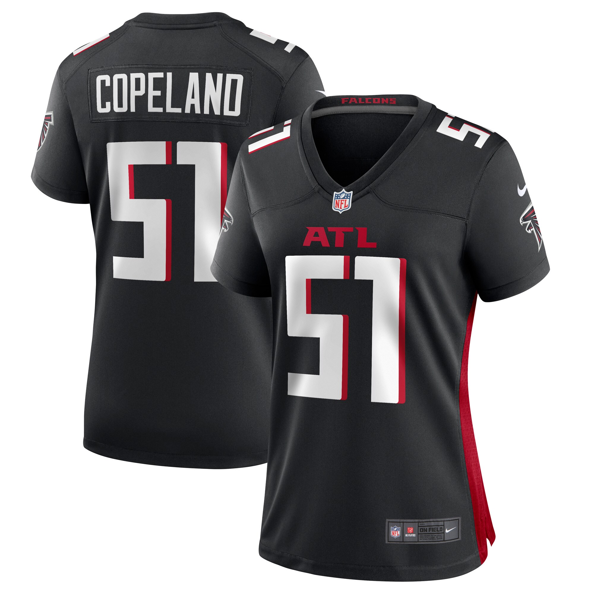 Brandon Copeland Atlanta Falcons  Women's Game Player Jersey - Black