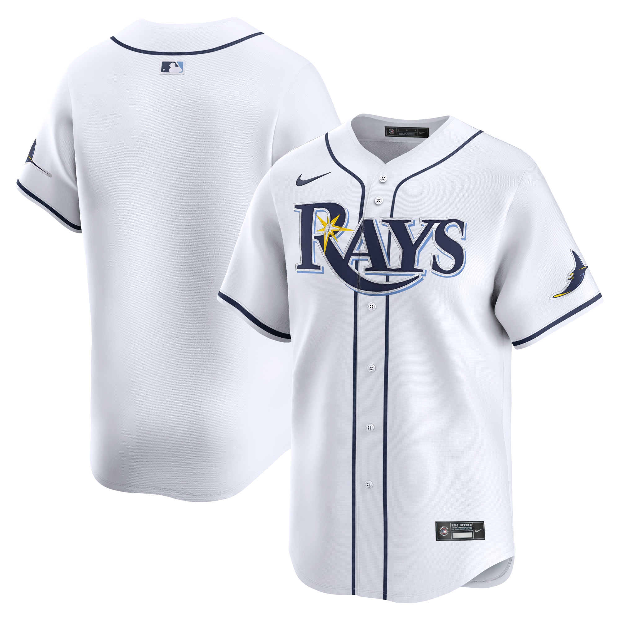 Tampa Bay Rays  Youth Home Limited Jersey - White