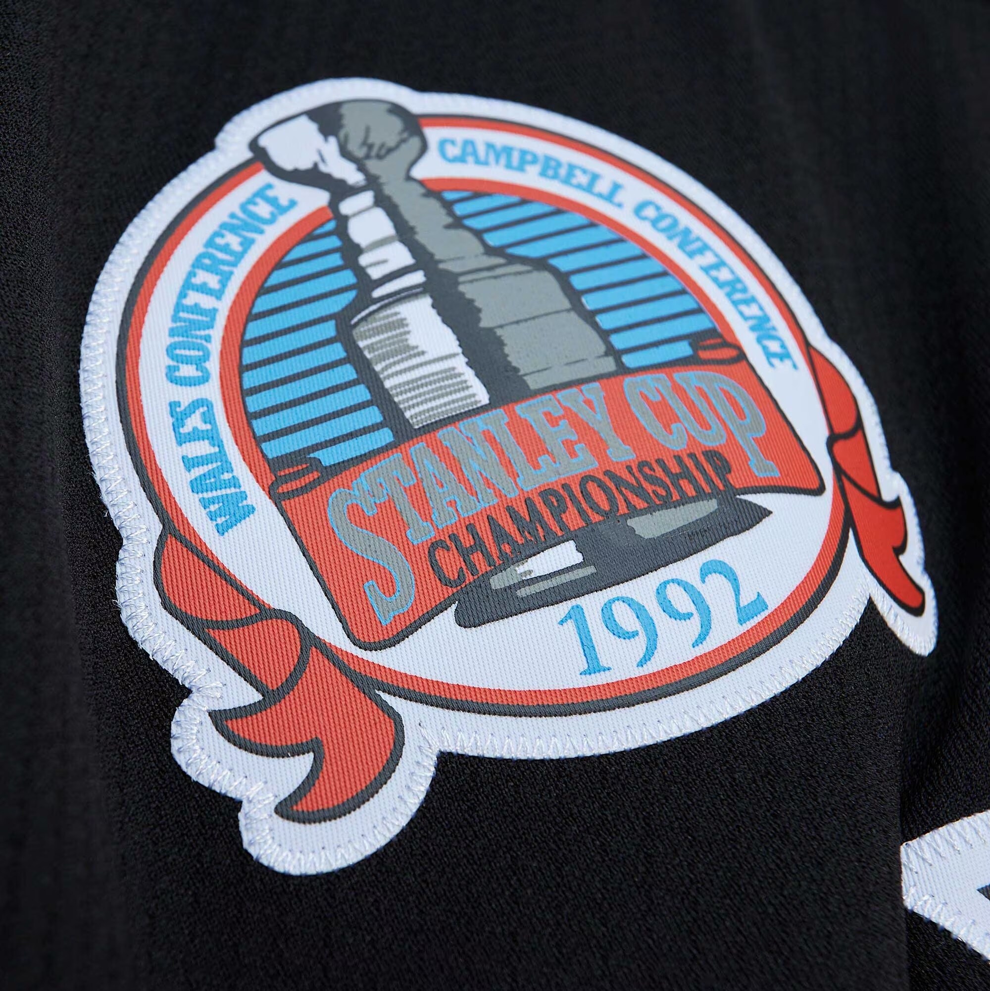 Mario Lemieux Pittsburgh Penguins Mitchell & Ness Captain Patch 1991\/92 Blue Line Player Jersey - Black