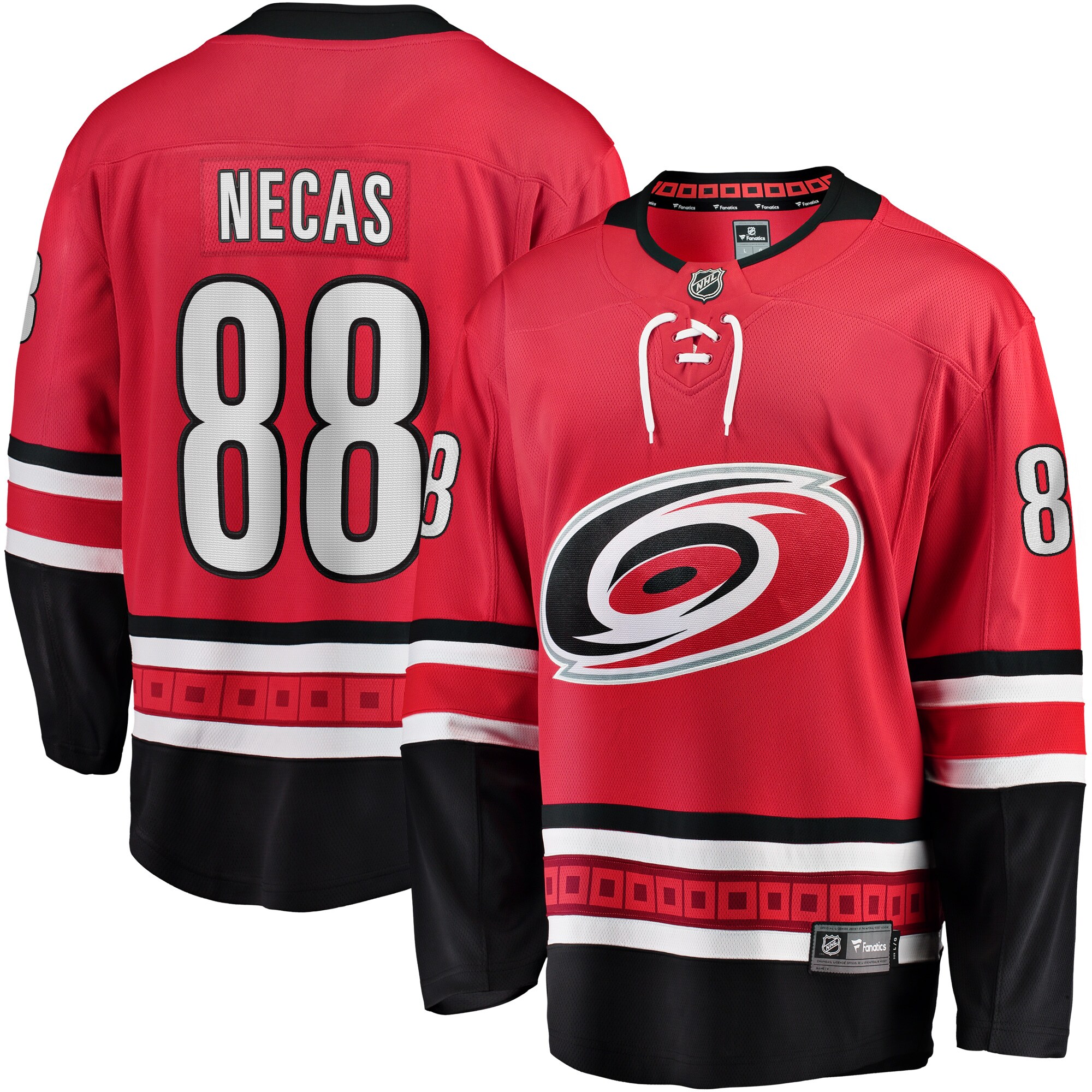 Martin Necas Carolina Hurricanes Fanatics Alternate Breakaway Player Jersey - Red