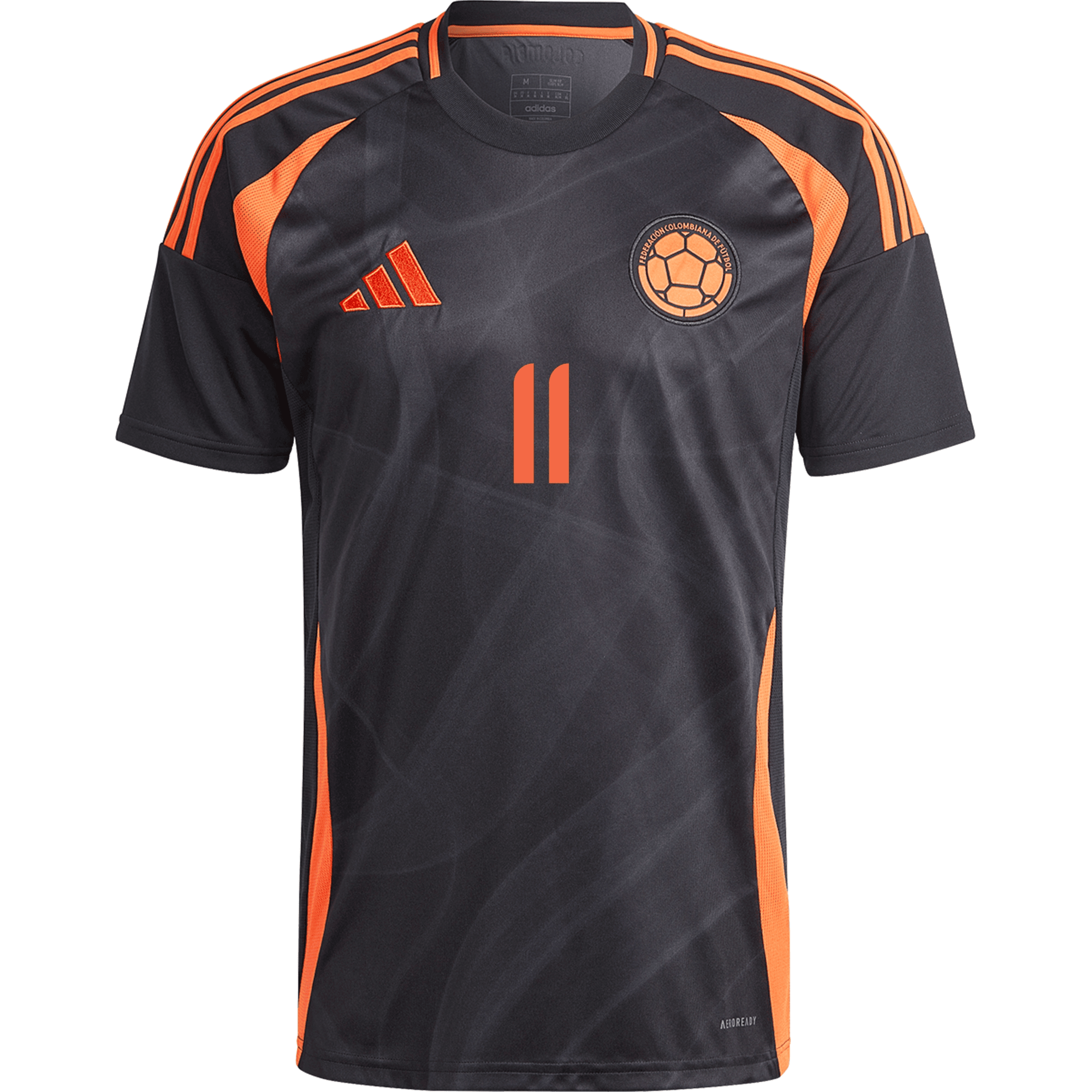 Juan Cuadrado 11 Colombia National Team 2024 Away Men Jersey - Black