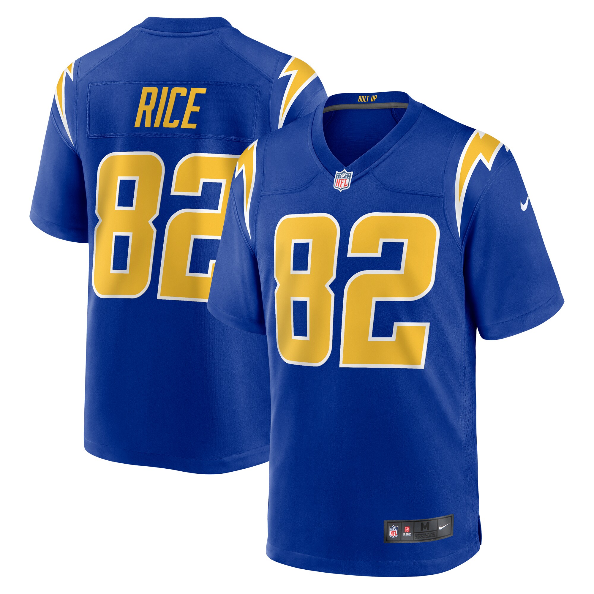 Brenden Rice Los Angeles Chargers  2024 NFL Draft 2nd Alternate Game Player Jersey - Royal