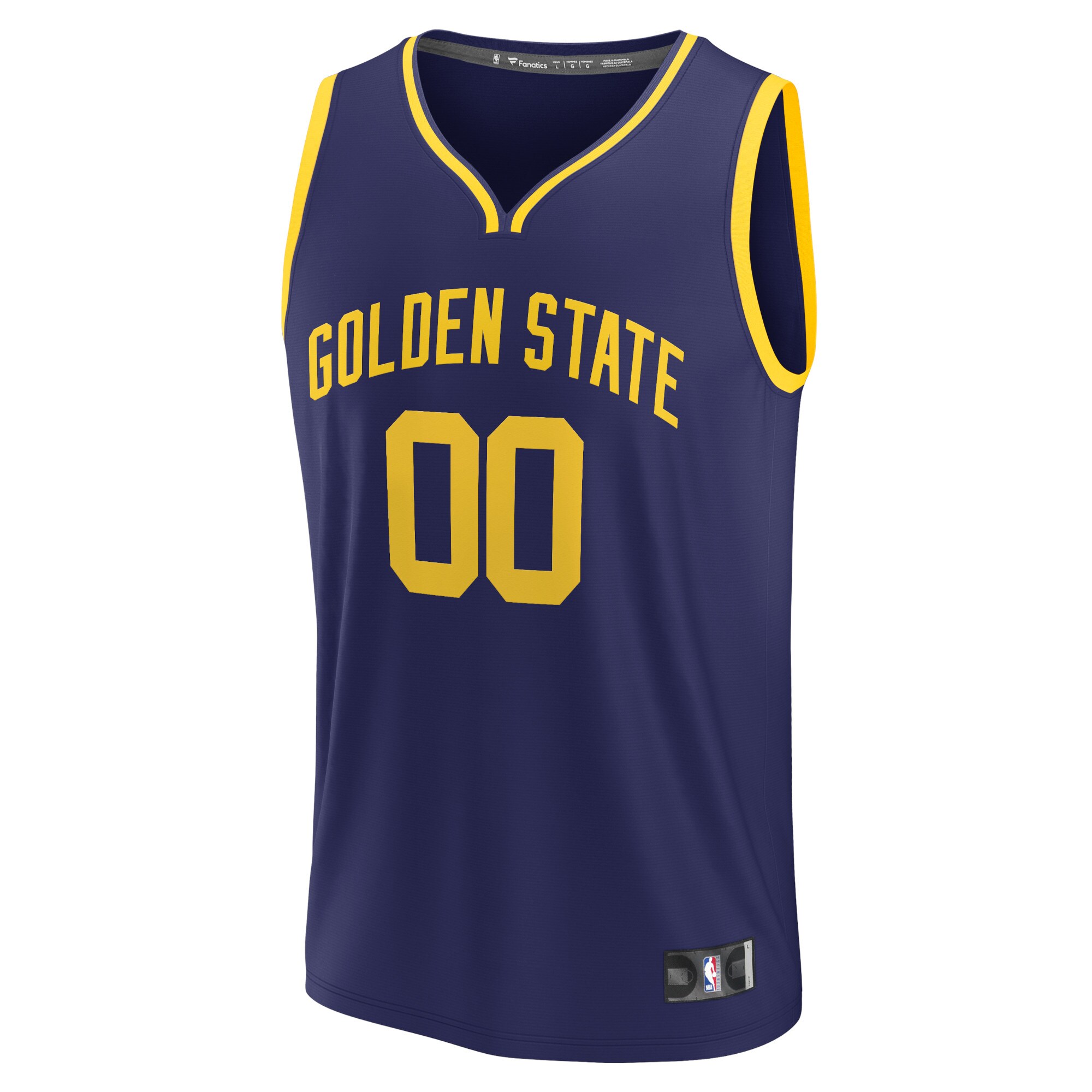 Golden State Warriors Fanatics Fast Break Replica Custom Jersey - Statement Edition - Navy