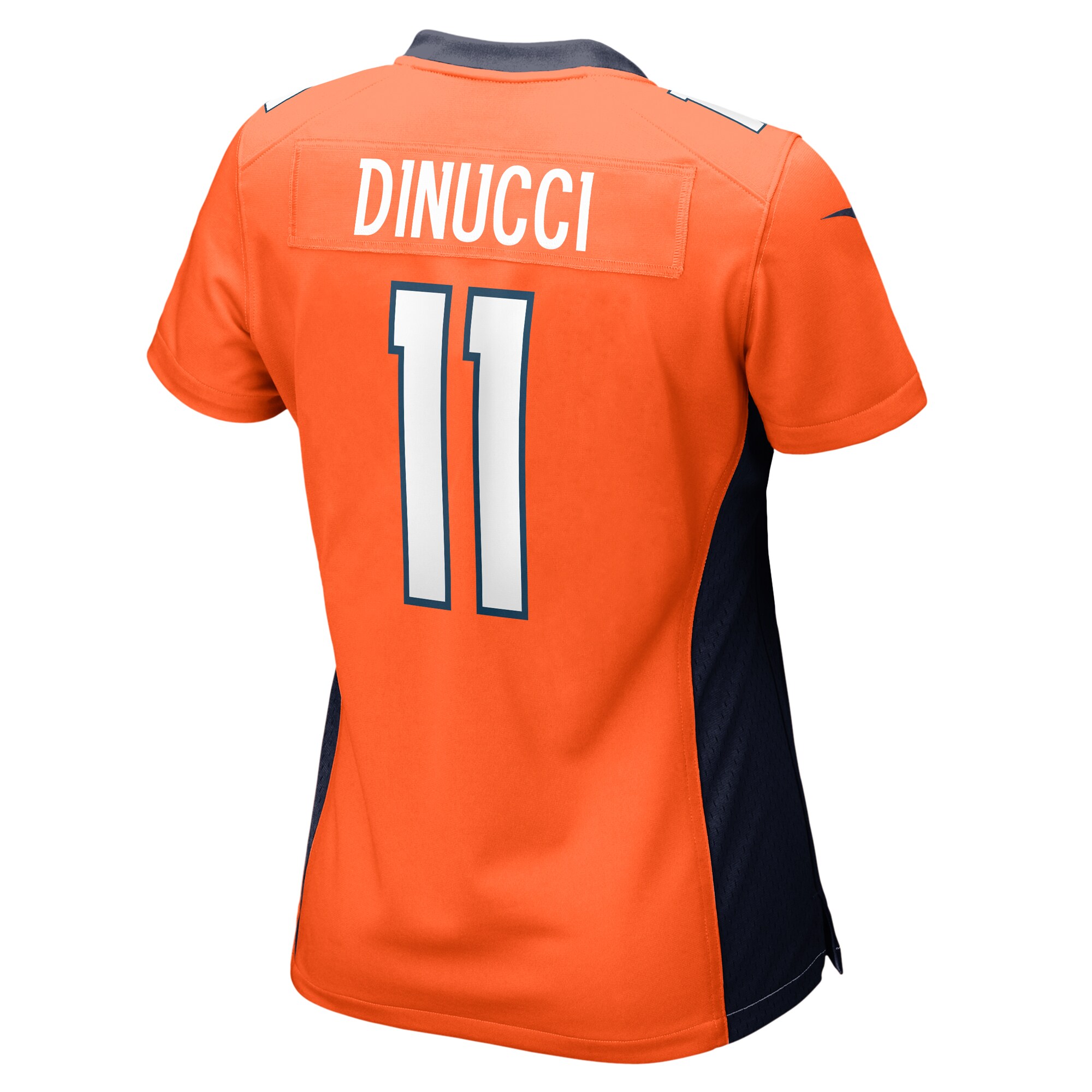 Ben DiNucci Denver Broncos  Women's Team Game Jersey -  Orange