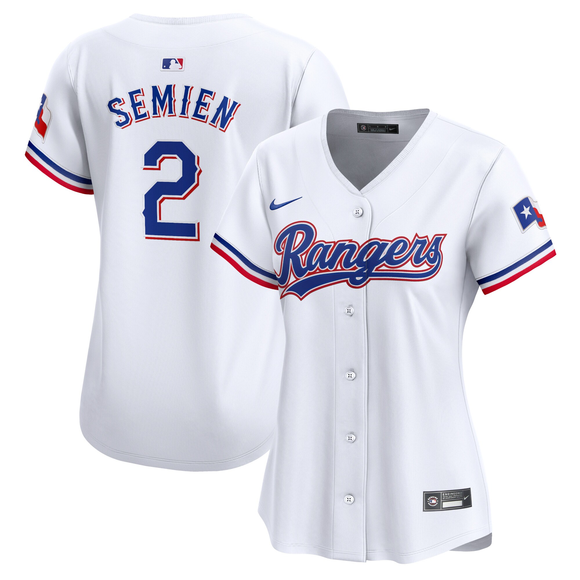 Marcus Semien Texas Rangers  Women's  Home Limited Player Jersey - White