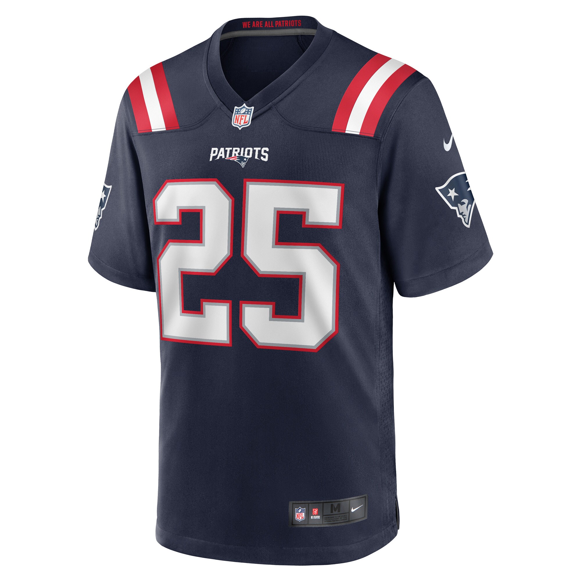 Marcus Jones New England Patriots  Game Player Jersey - Navy