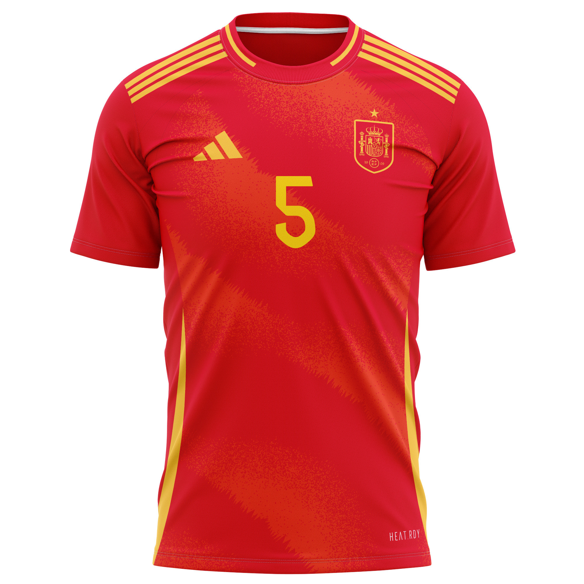 Iñigo Martínez 5 Spain National Team 2024 Home Kits AOP T-shirt - Red