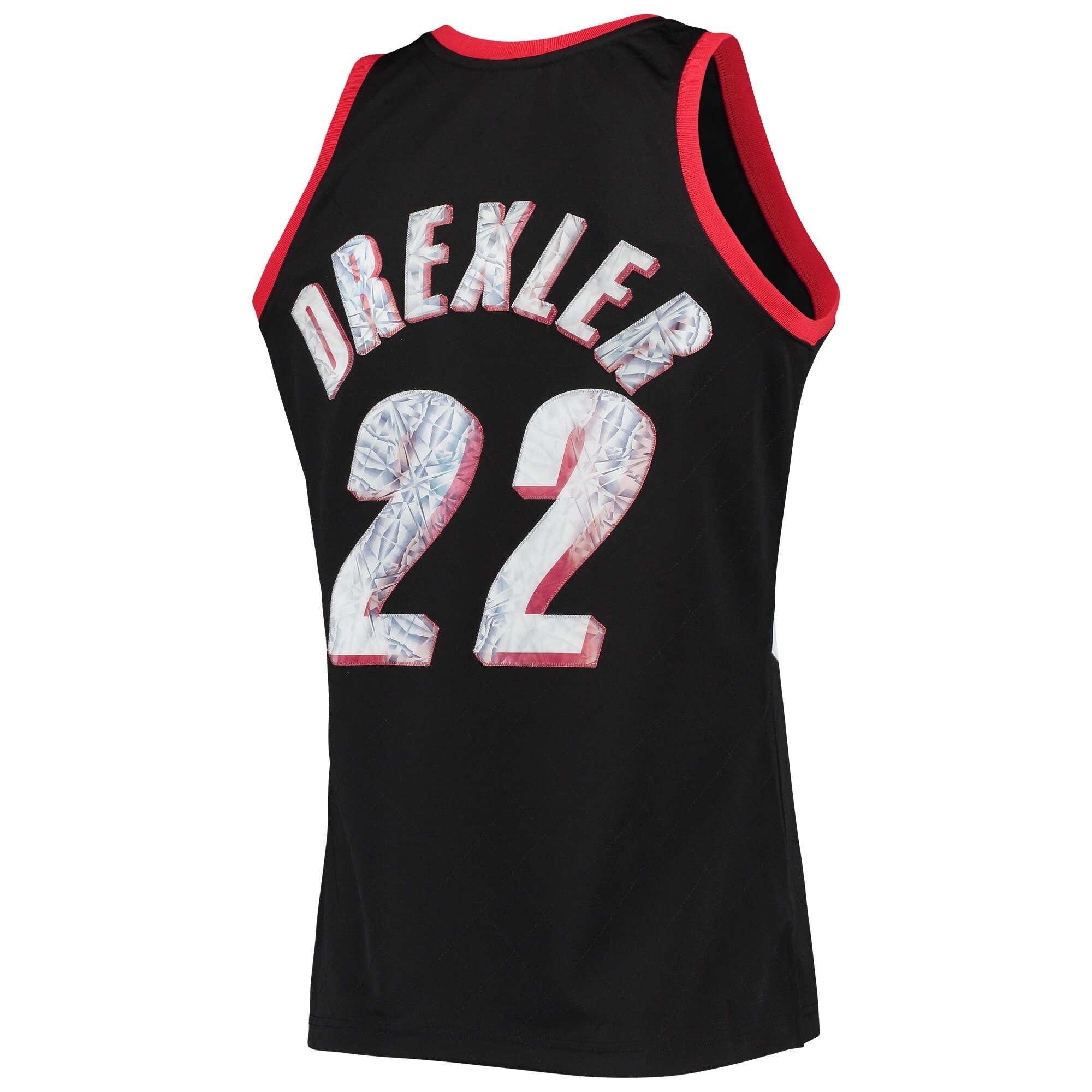 Clyde Drexler Portland Trail Blazers Mitchell & Ness 1991\/92 Hardwood Classics NBA 75th Anniversary Diamond Swingman Jersey - Black