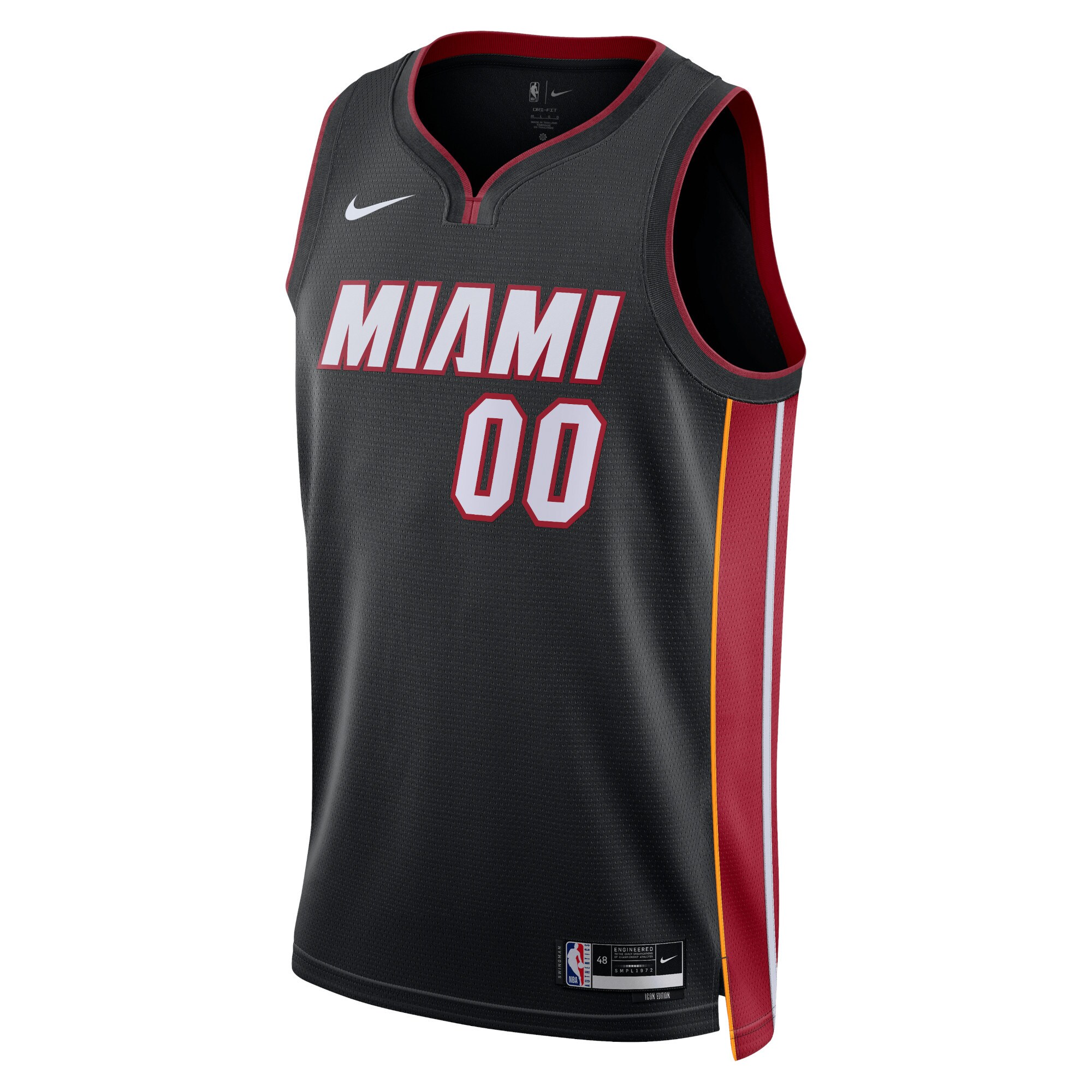 Miami Heat  Unisex Swingman Custom Jersey Black - Icon Edition