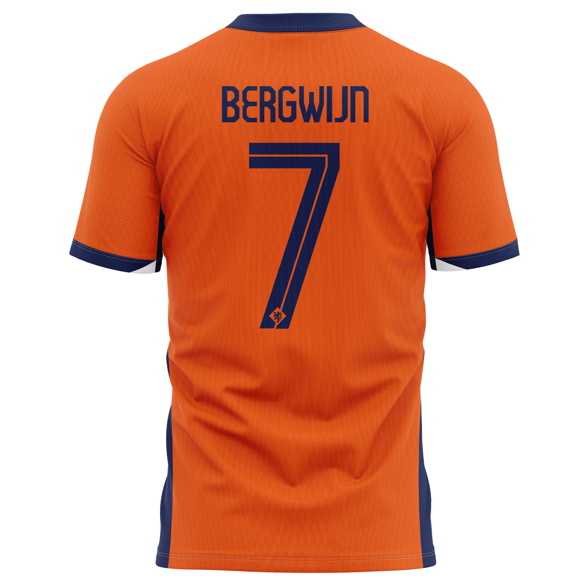 Steven Bergwijn 7 Netherlands National Team 2024 Home Kits AOP T-shirt - Orange