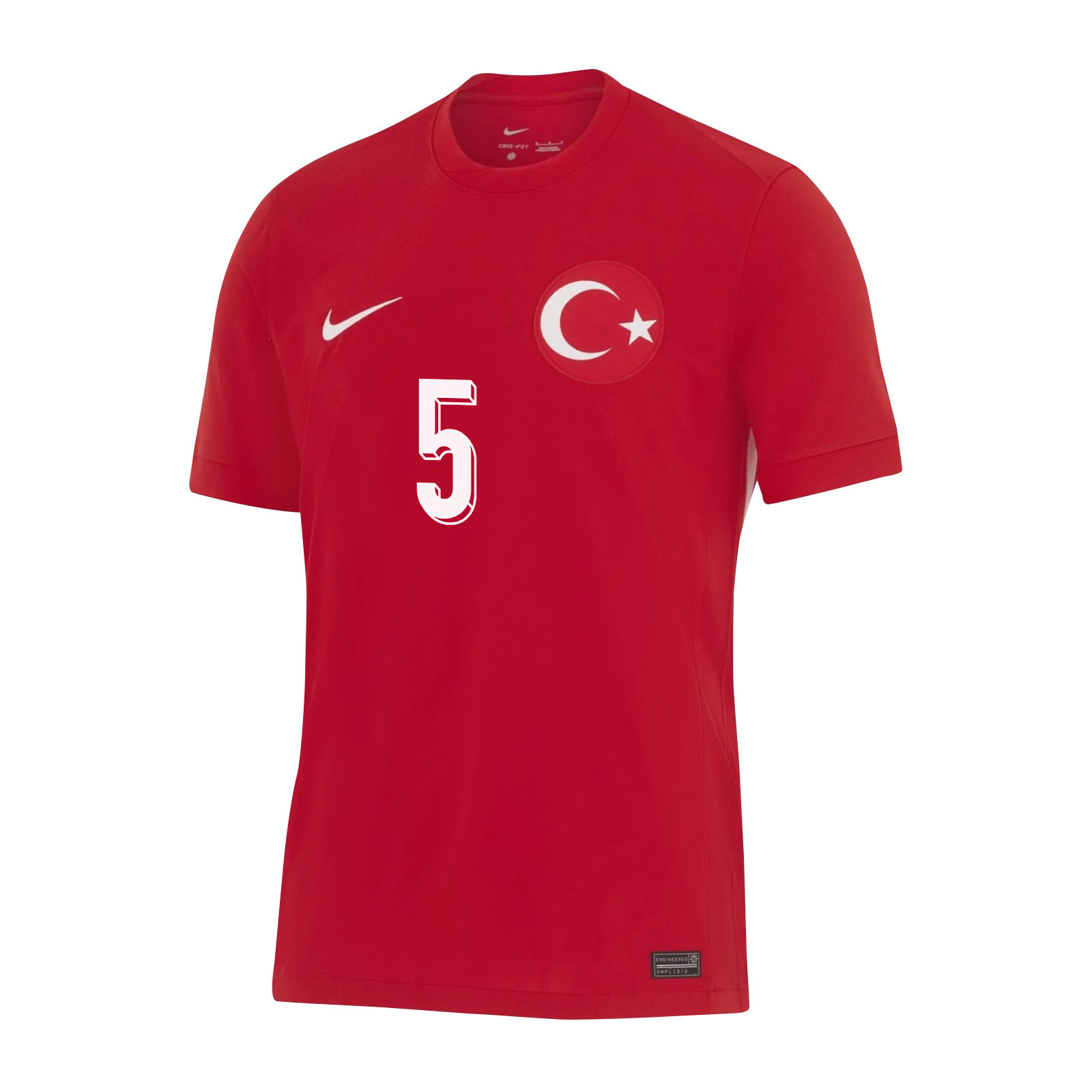 Okay Yokuşlu 5 Turkey National Team 2024 Away Stadium Men Jersey - Red