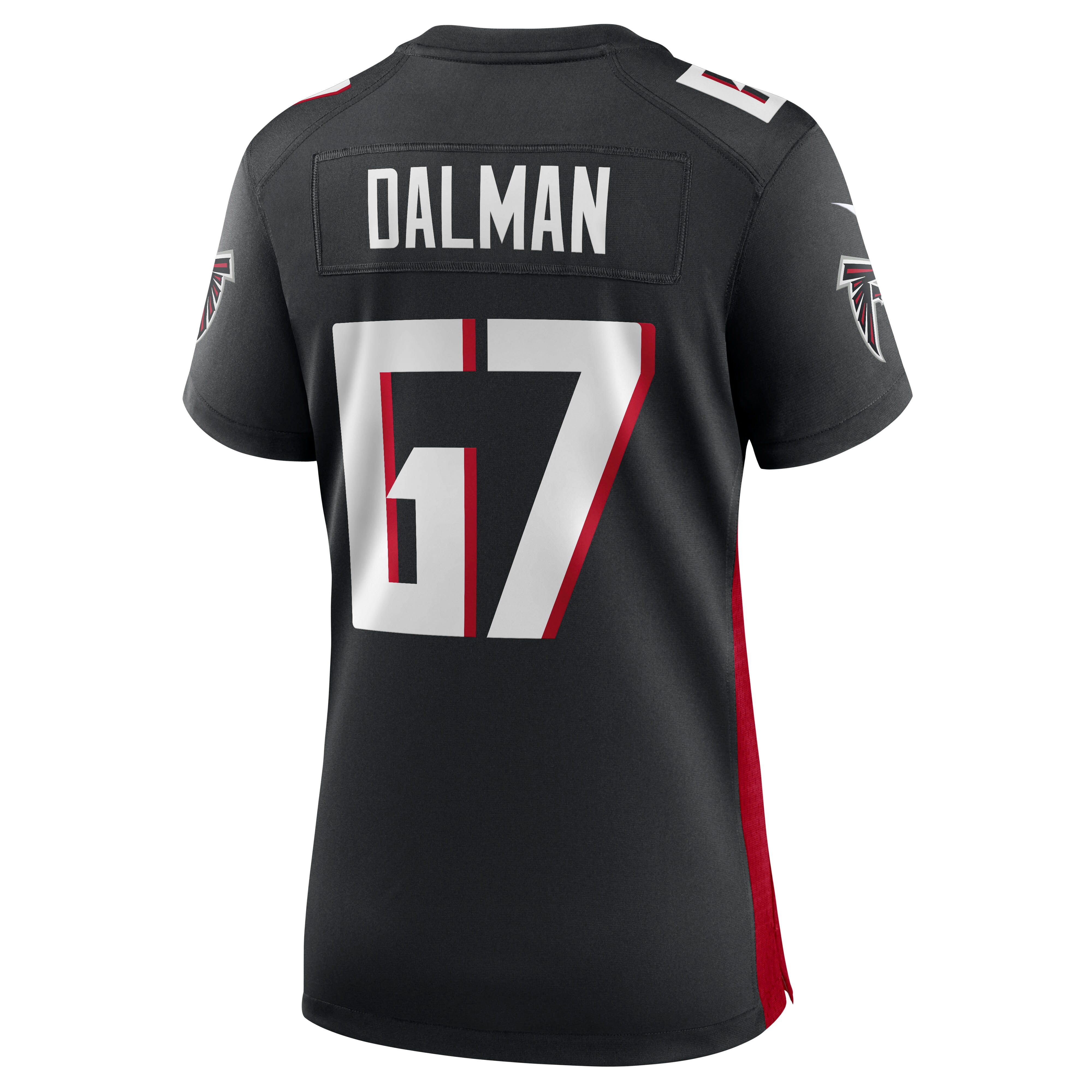 Drew Dalman Atlanta Falcons  Women's Game Jersey - Black