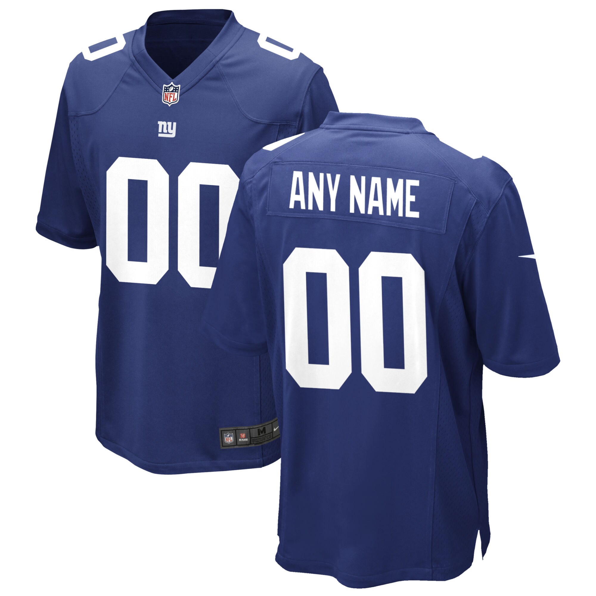 New York Giants  Custom Game Jersey - Royal