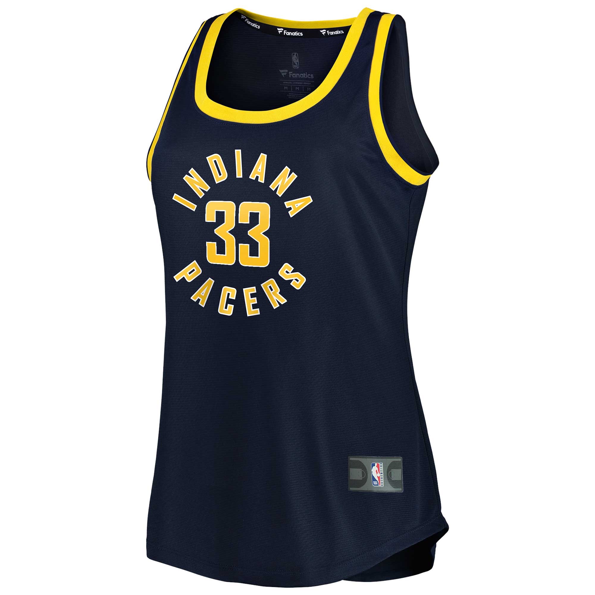 Myles Turner Indiana Pacers Fanatics Women's Fast Break Tank Jersey - Icon Edition - Navy